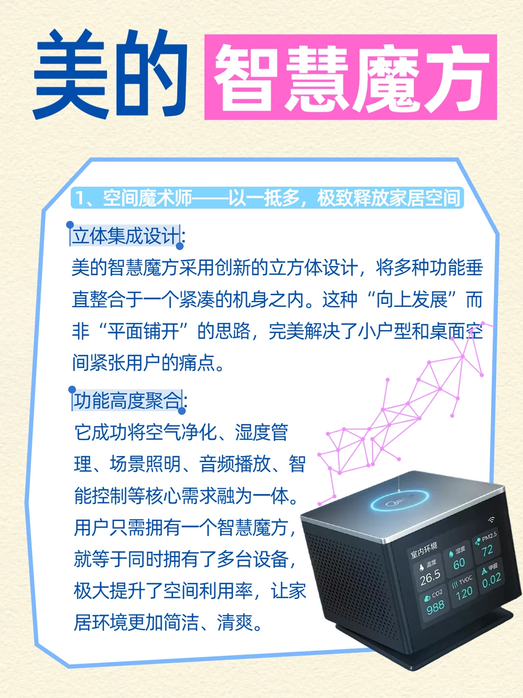 满满的智慧感的美的智慧魔方！是谁还没拥有❓