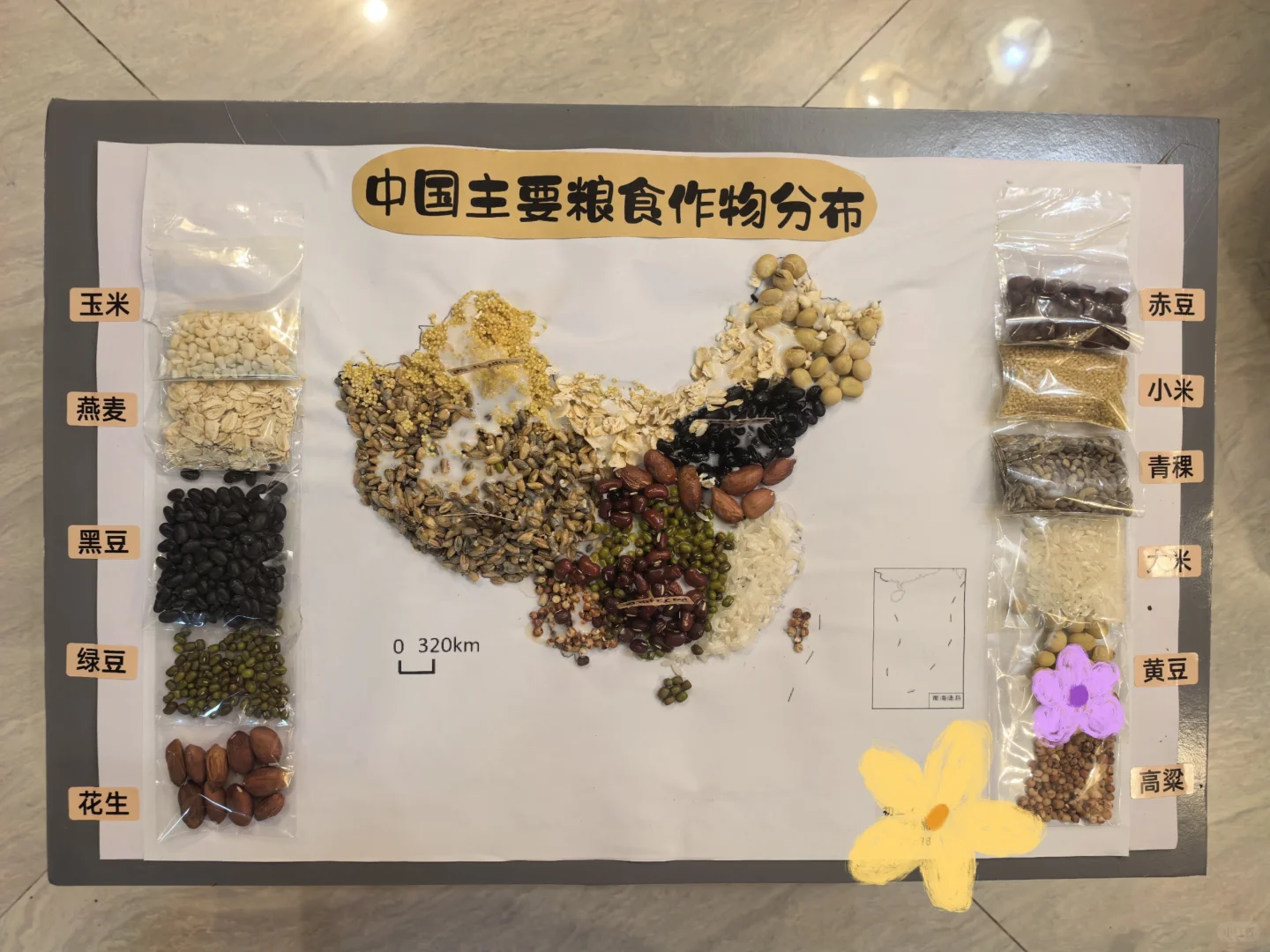 中国主要粮食作物分布