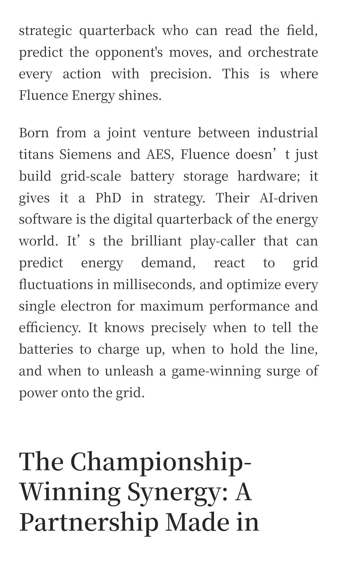 The Ultimate Power Play?