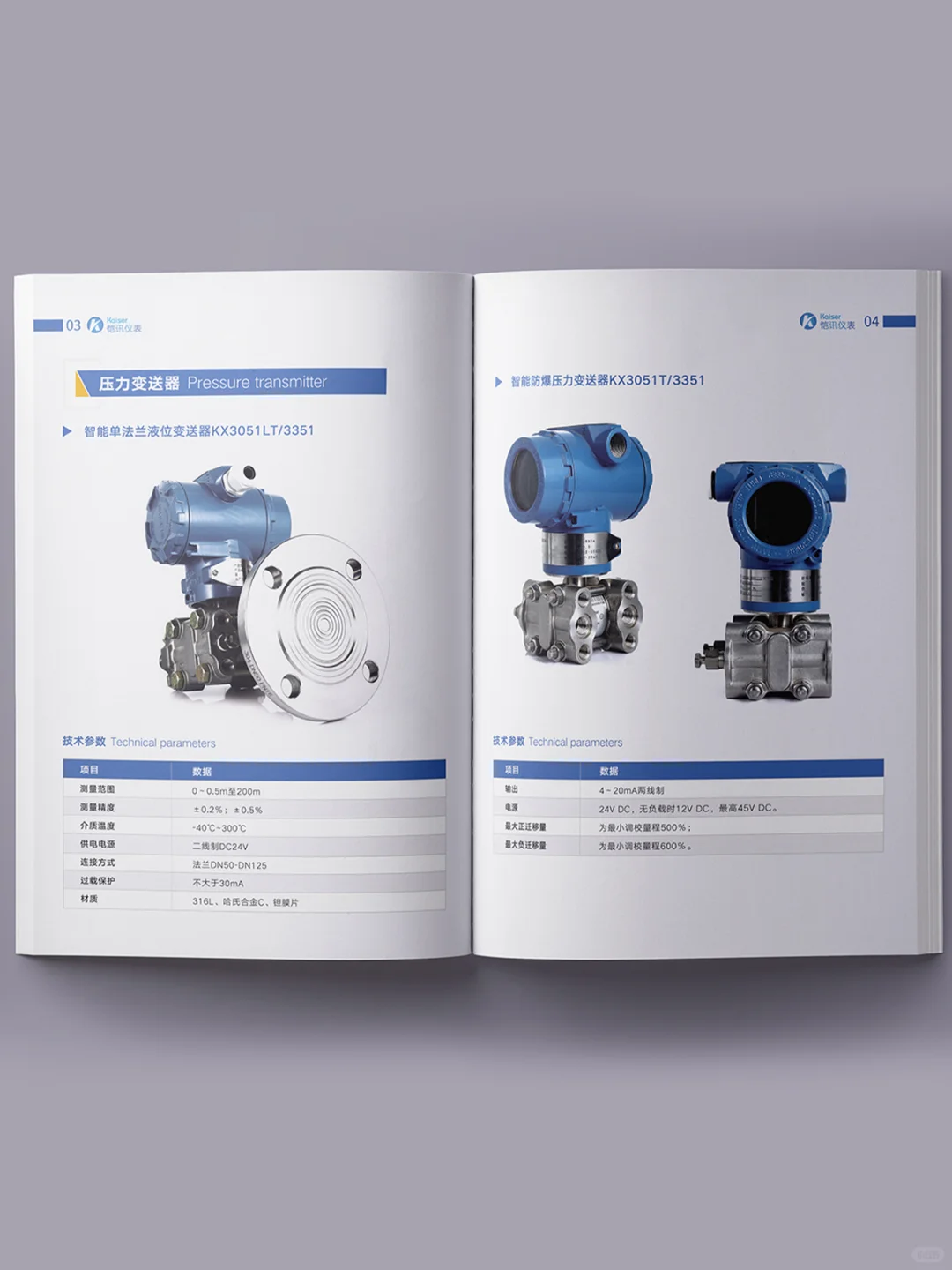 山东淄博——仪器仪表宣传手册设计