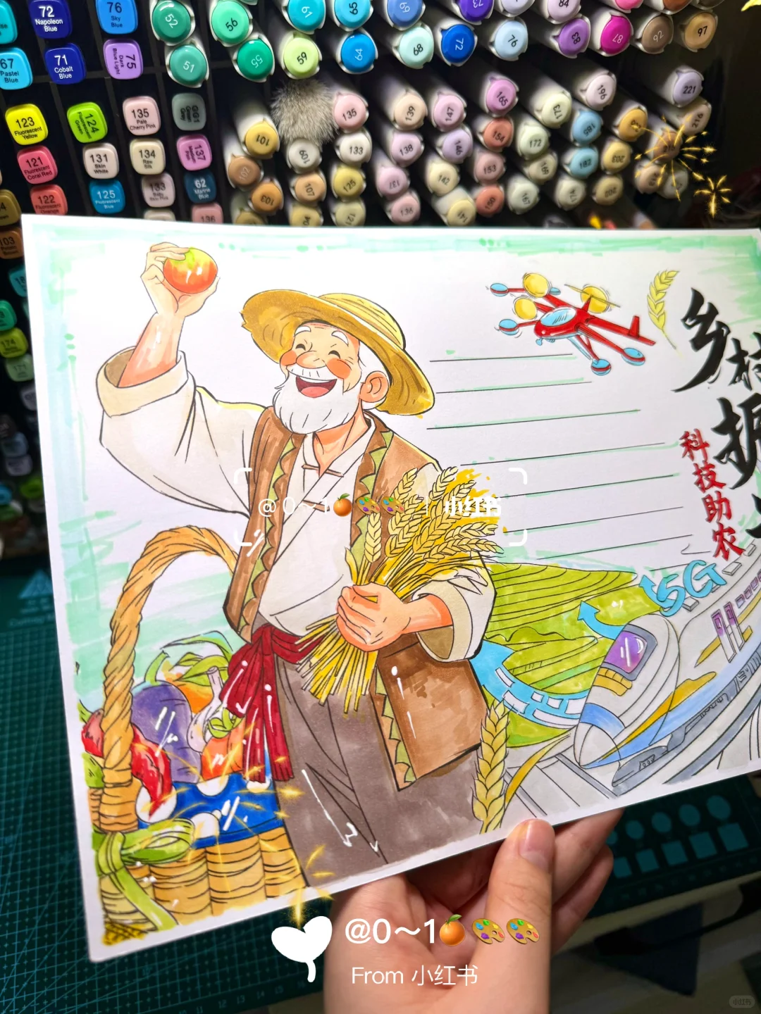 乡村振兴手抄报｜科技助农✨