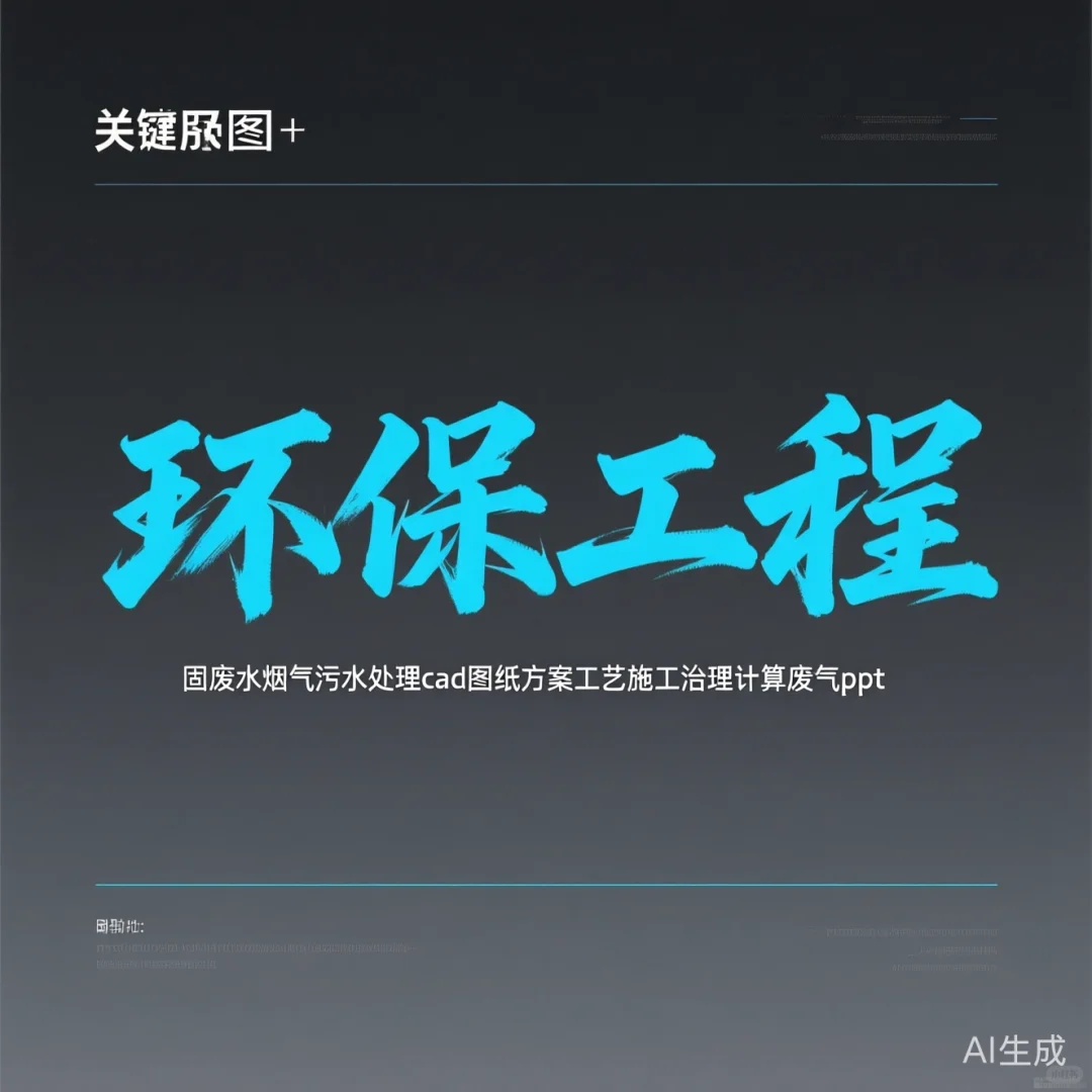 环保工程图纸·废气污水治理干货｜施工方案