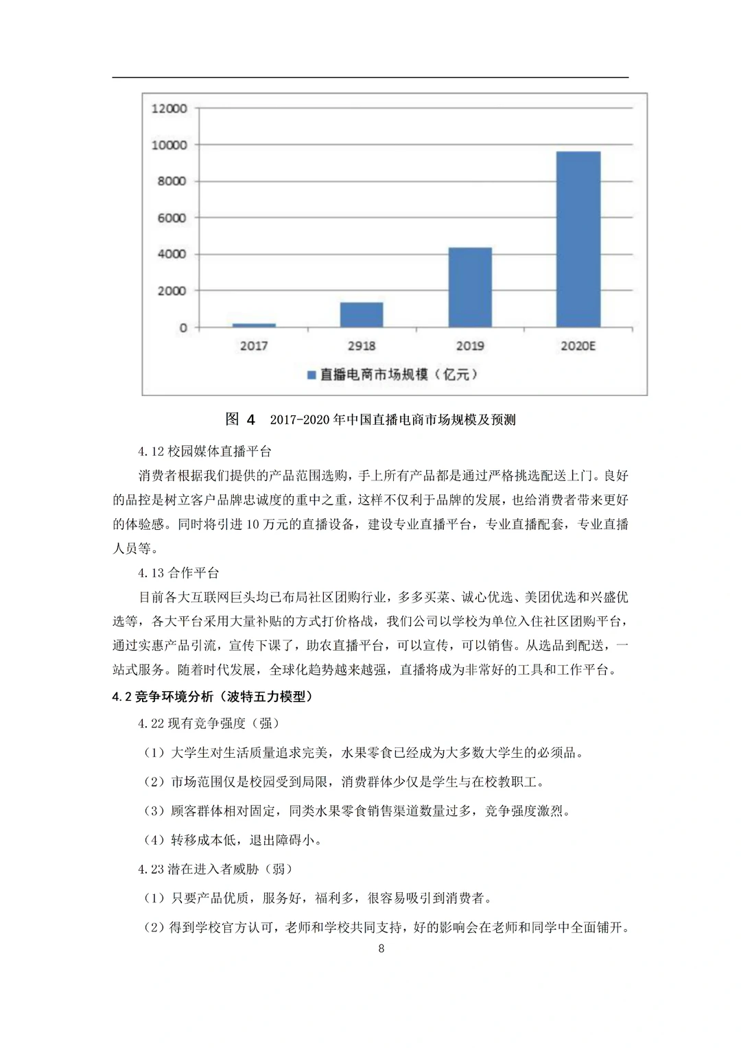《大学生助农电商服务平台》商业计划书word