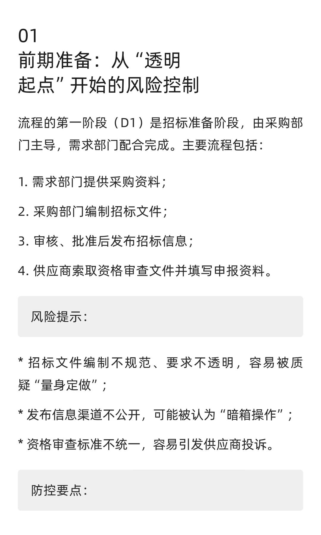 采购流程风险控制（三）招标流程图