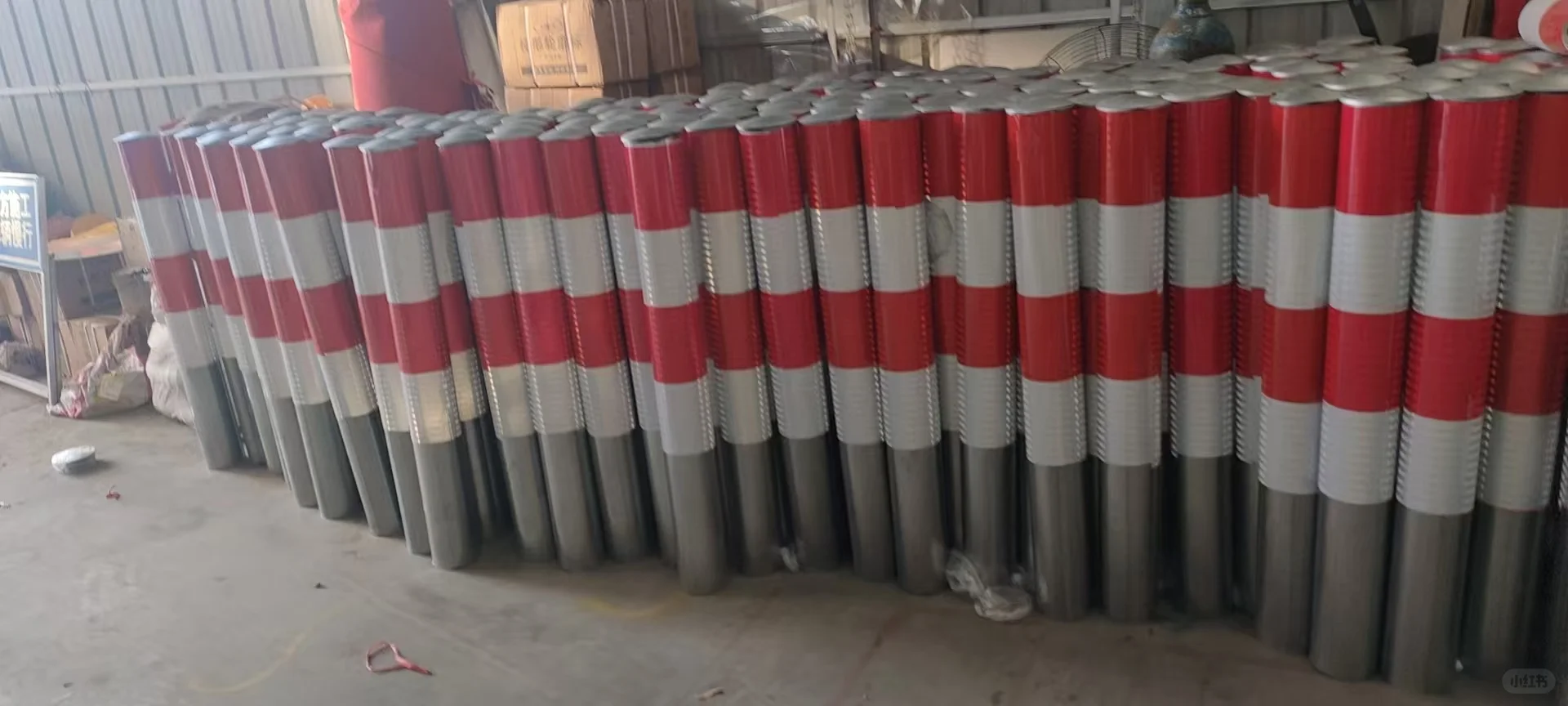 镀锌圆管警示柱 反光防撞柱