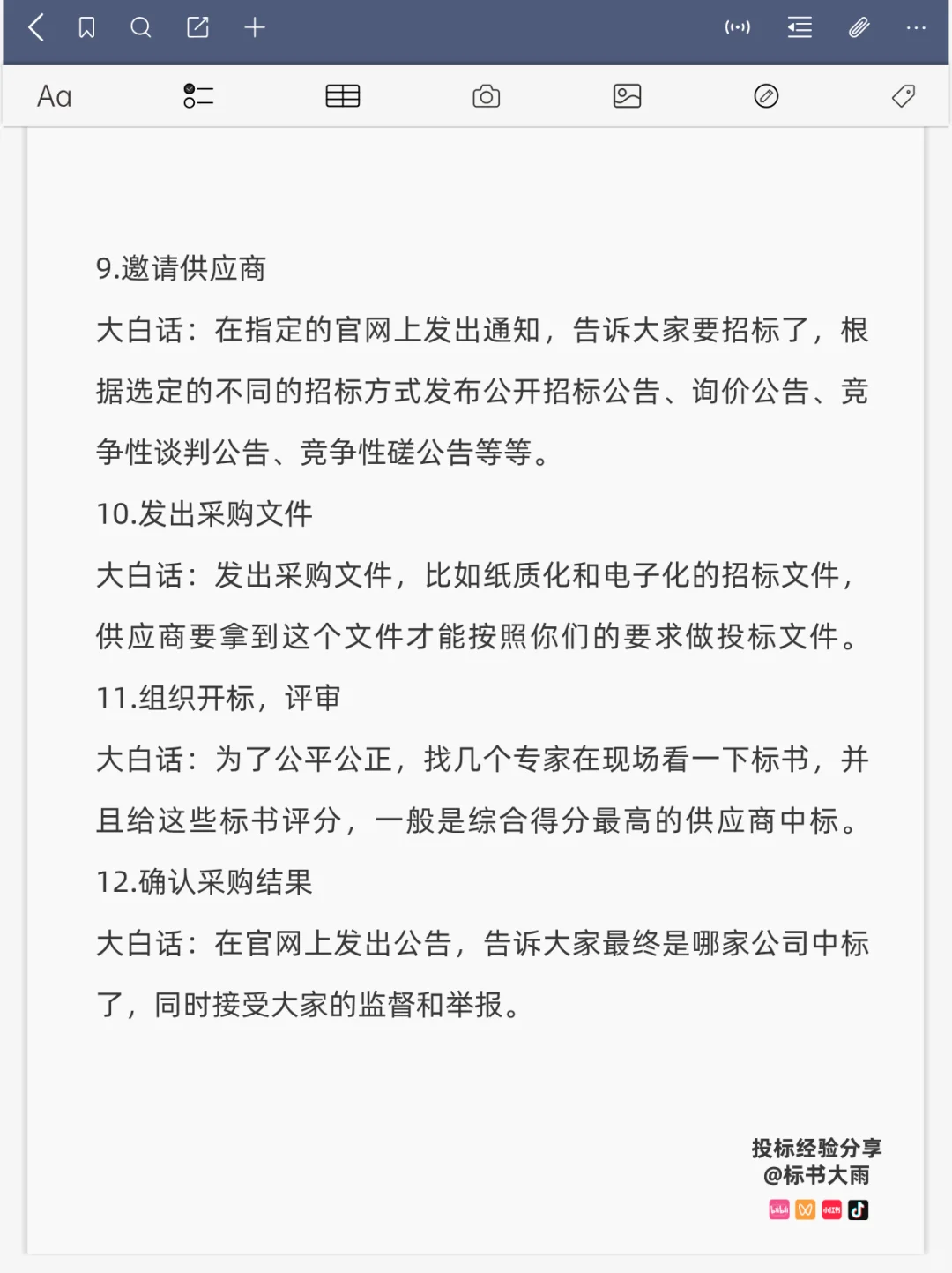 大白话解释政府采购招标18步全流程