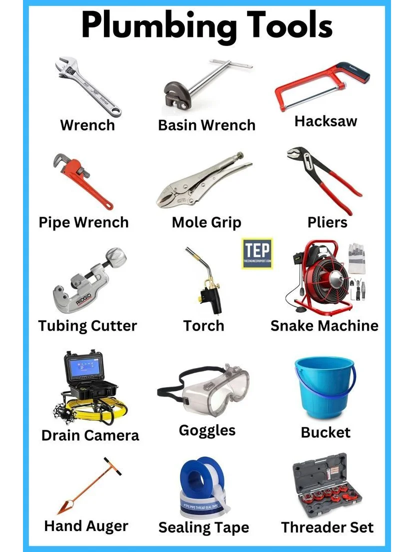 水工Plumber常用工具名称