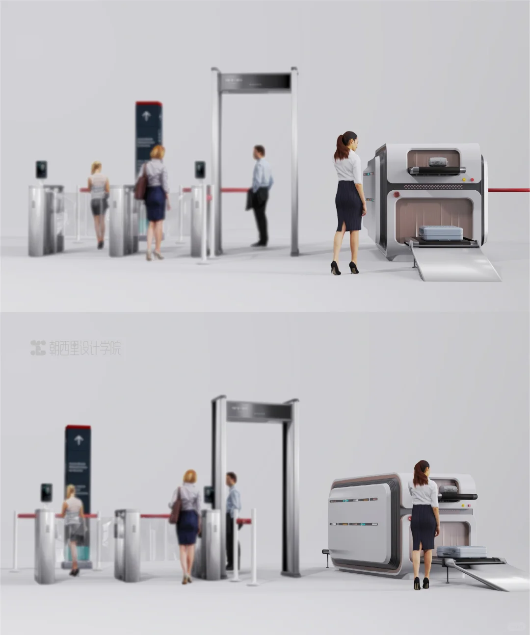 ??实战作品集赏析丨15安检仪设计