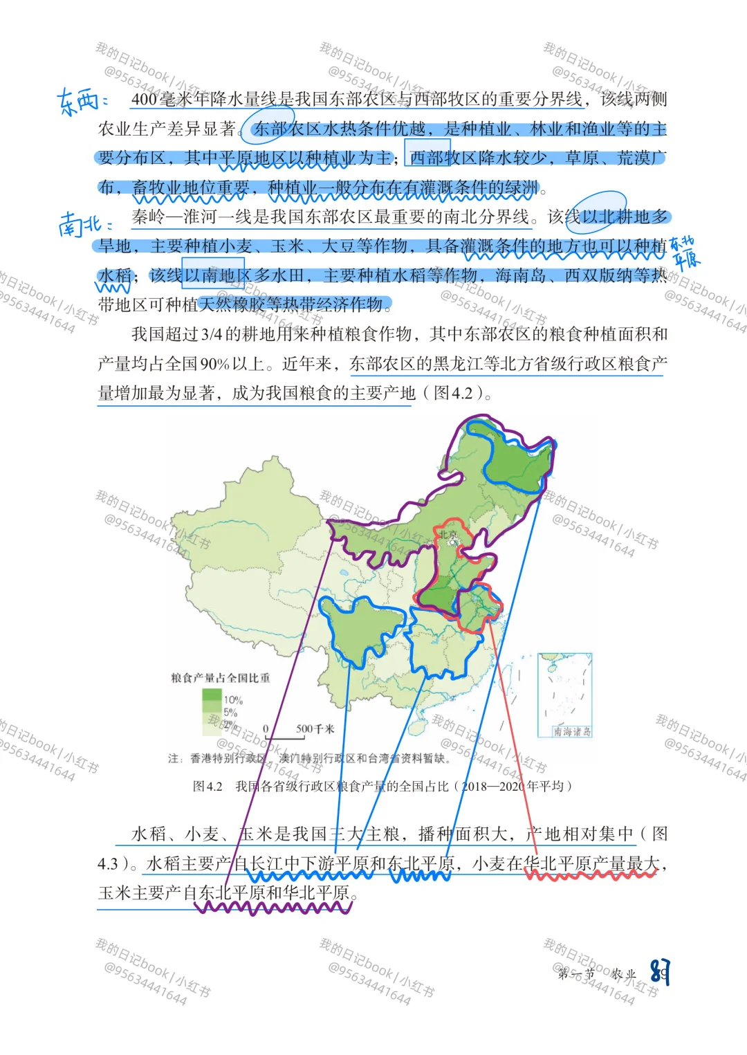 新人教版八上第四章第一节农业
