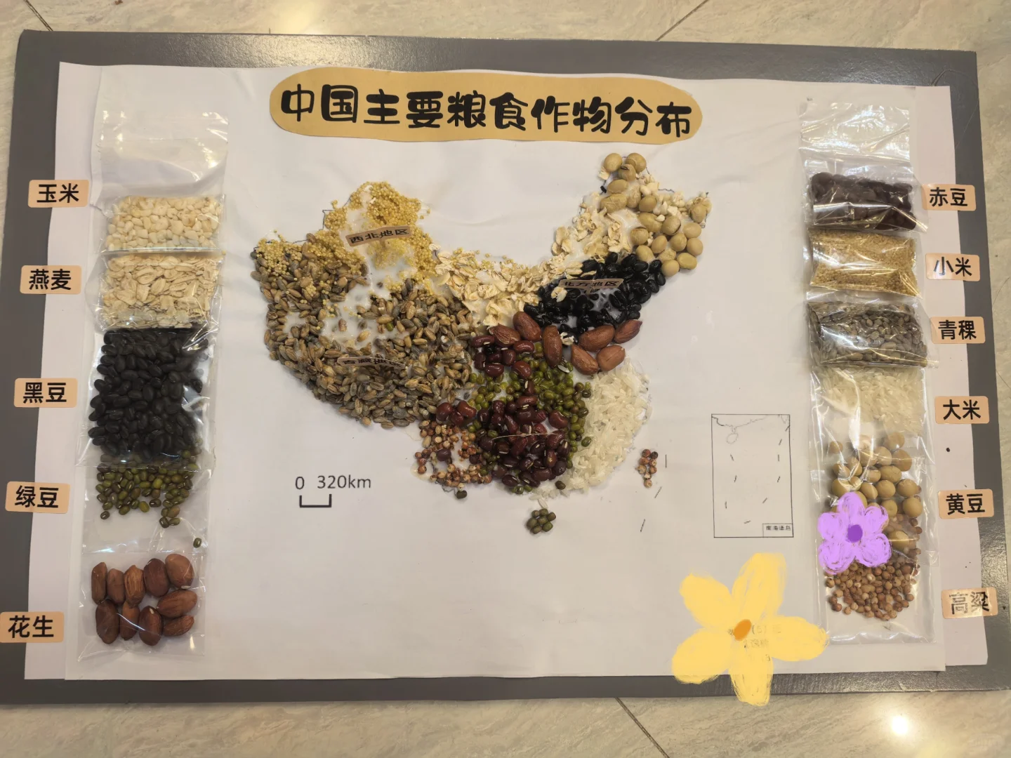 中国主要粮食作物分布