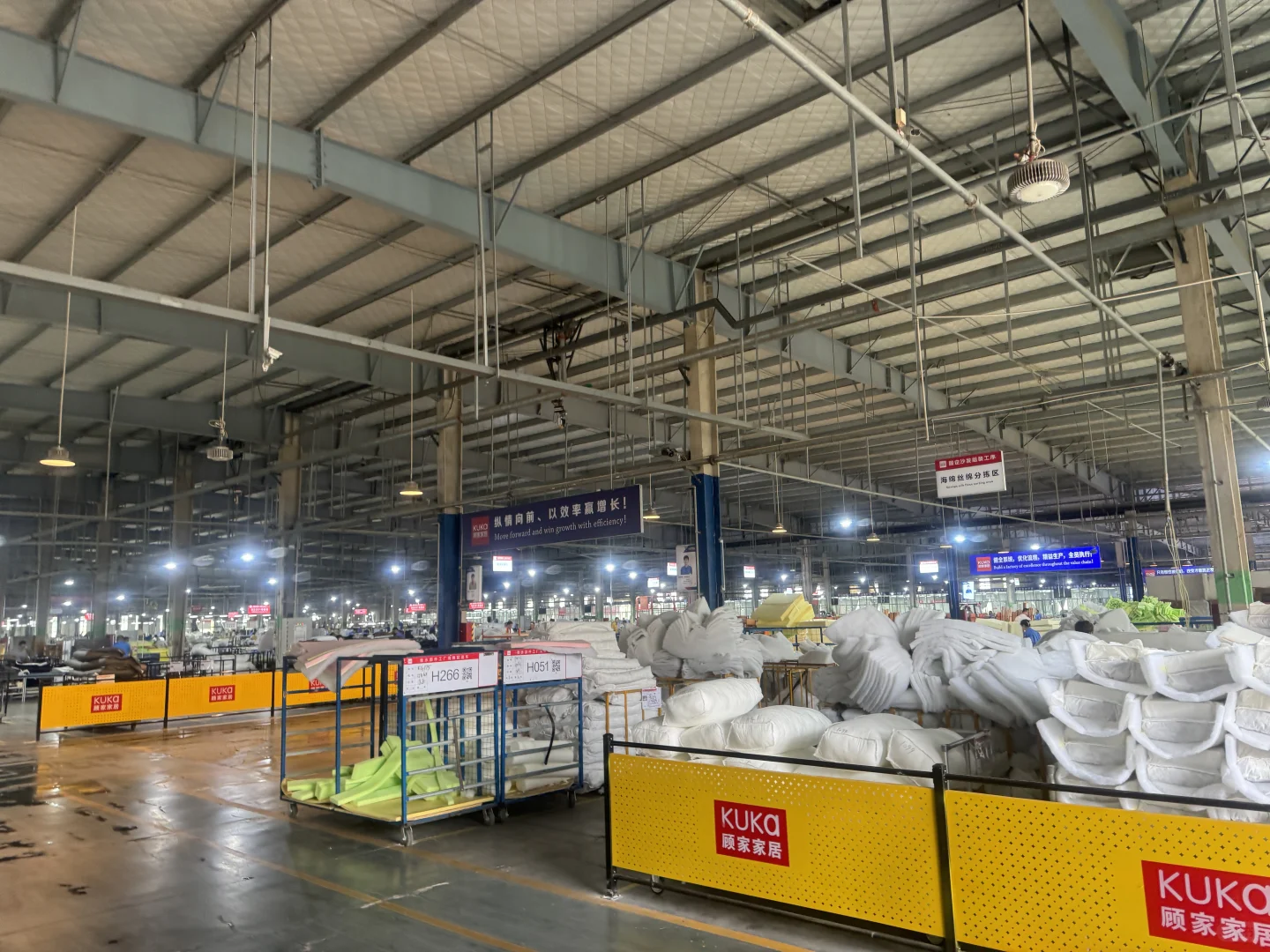 今天带大家走进河北顾家的生产基地