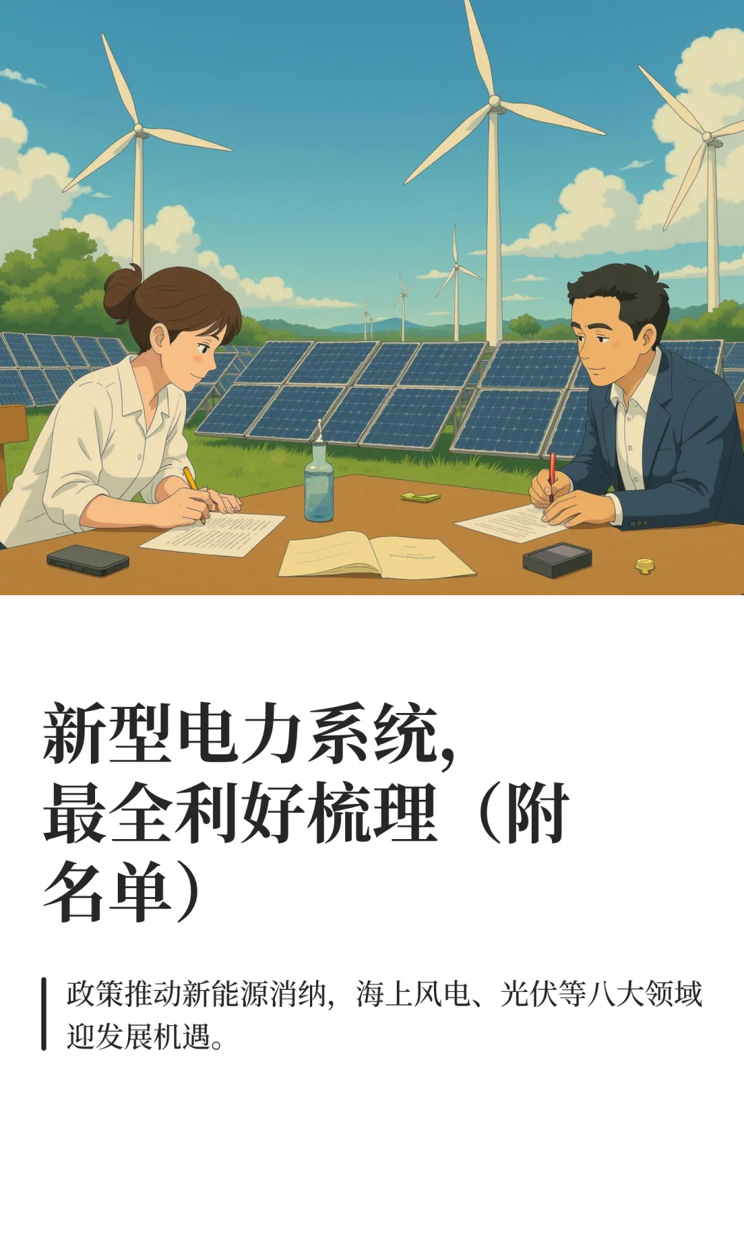 新型电力系统，最全利好梳理（附名单）