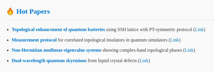 2025.11.19 拓扑论文速览