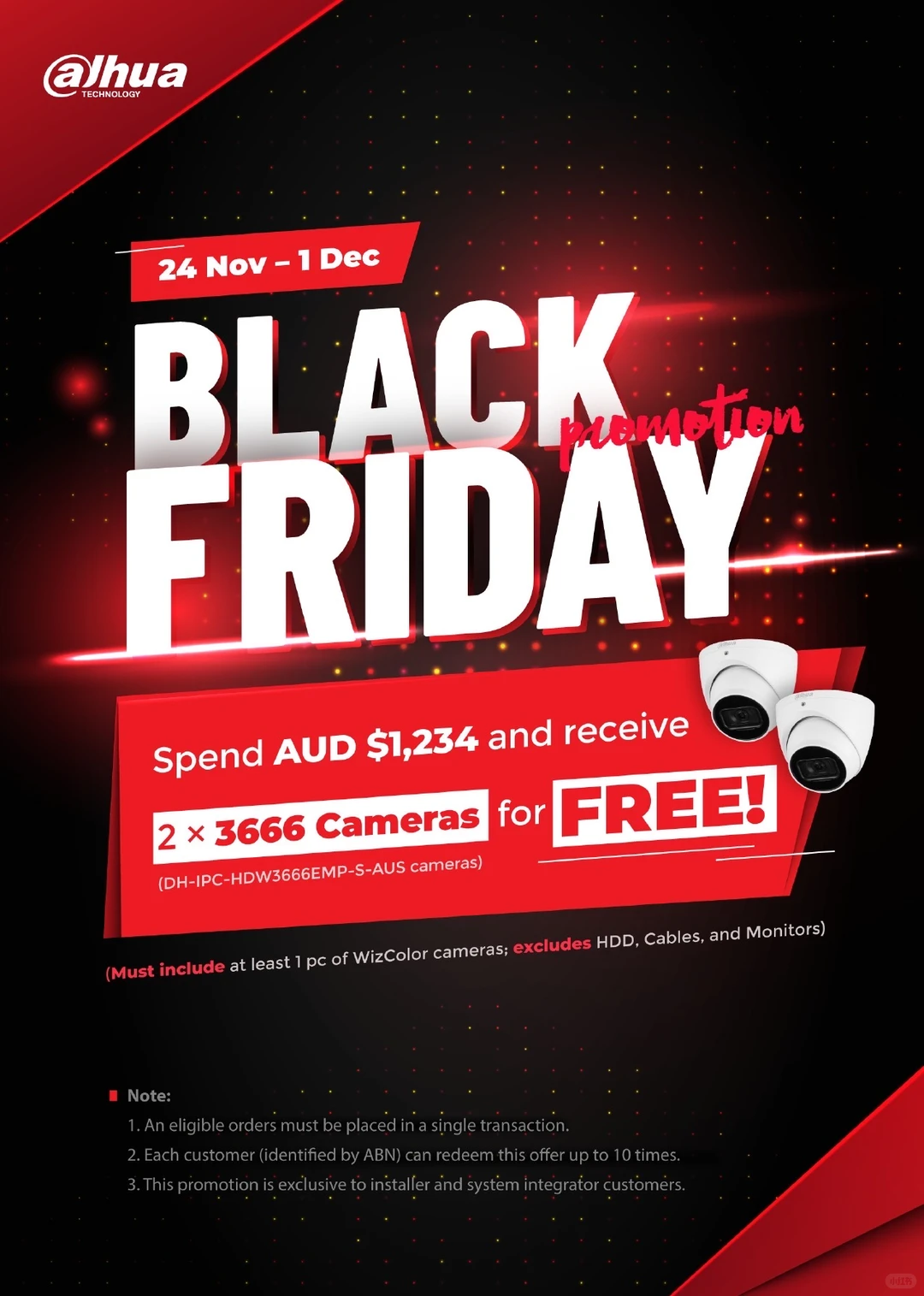 ?⚡️黑5澳洲最猛安防福利！大华直接送！⚡️?