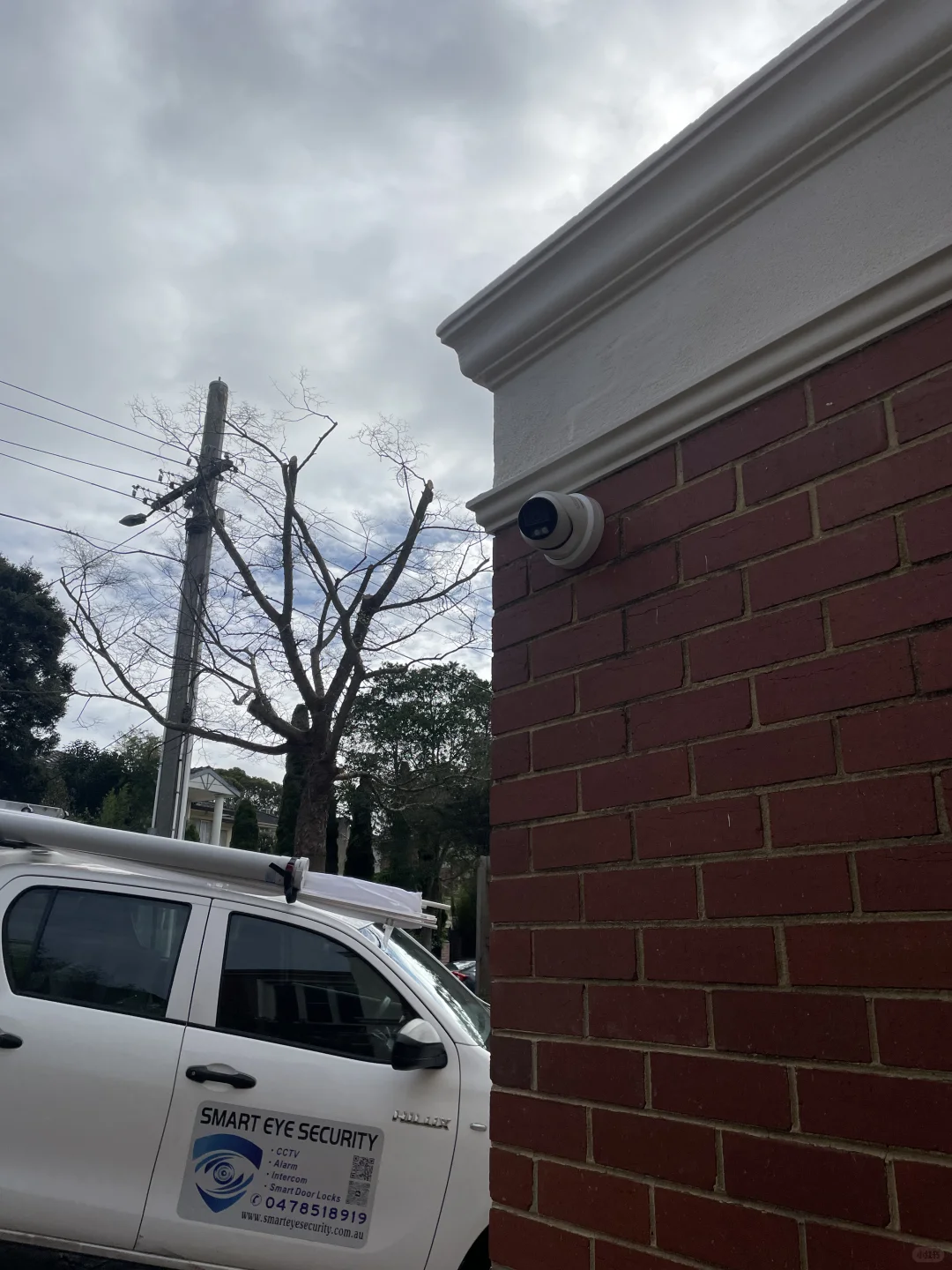 新项目完工,智能声光报警摄像头包安装