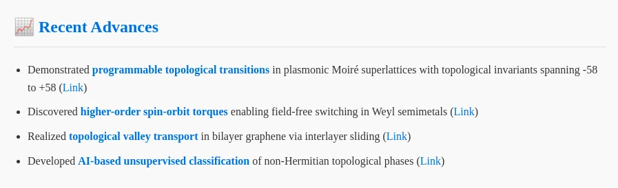 2025.11.19 拓扑论文速览