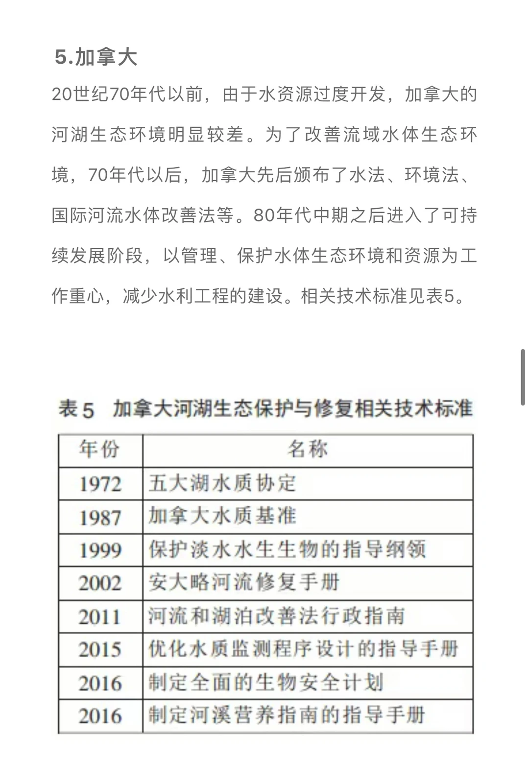 国内外河湖生态保护与修复技术标准进展……