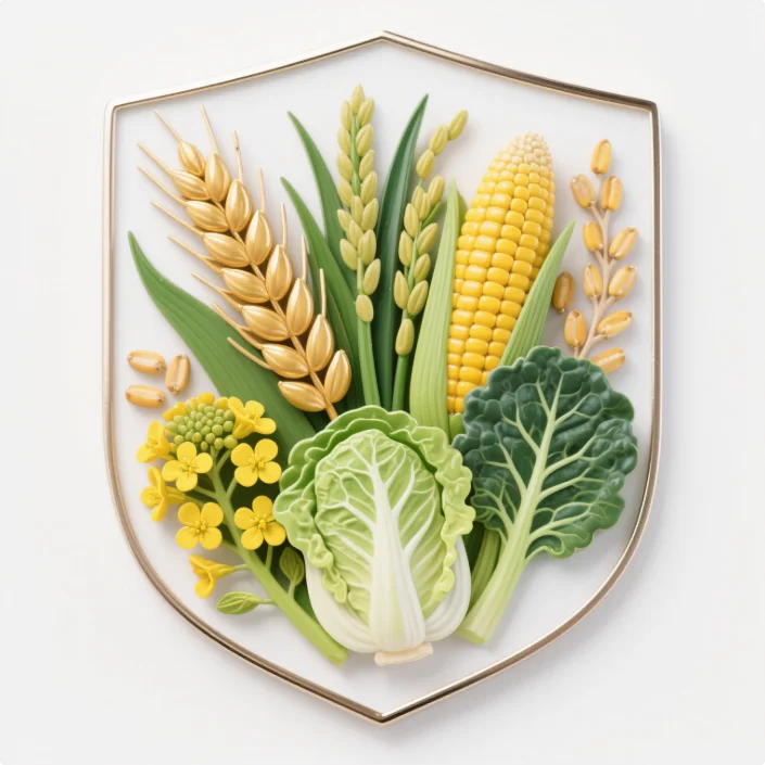 [设计]农作物丰收徽章，感受满满的收获喜悦