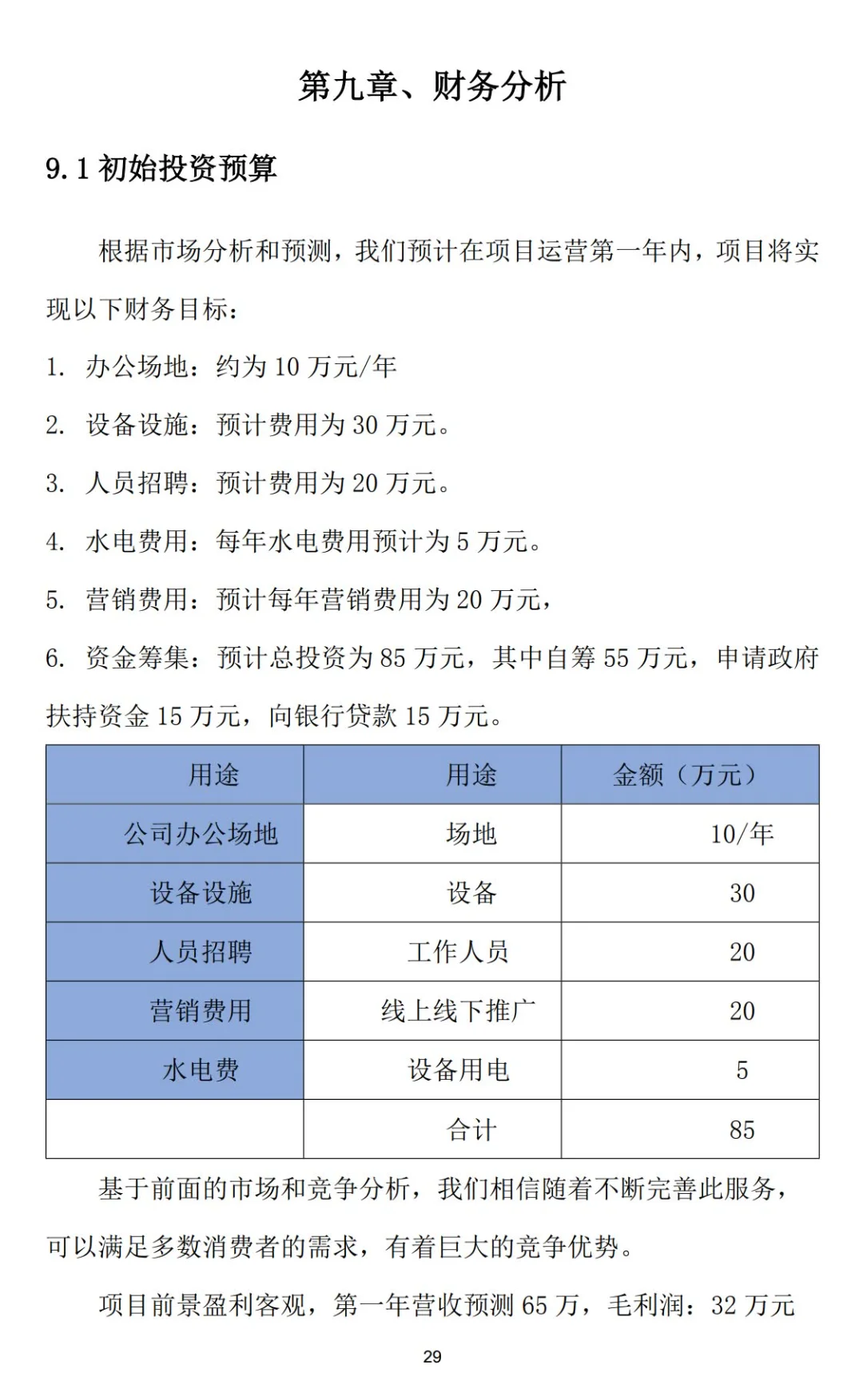 乡村振兴《农村电商扶贫项目》创业计划书