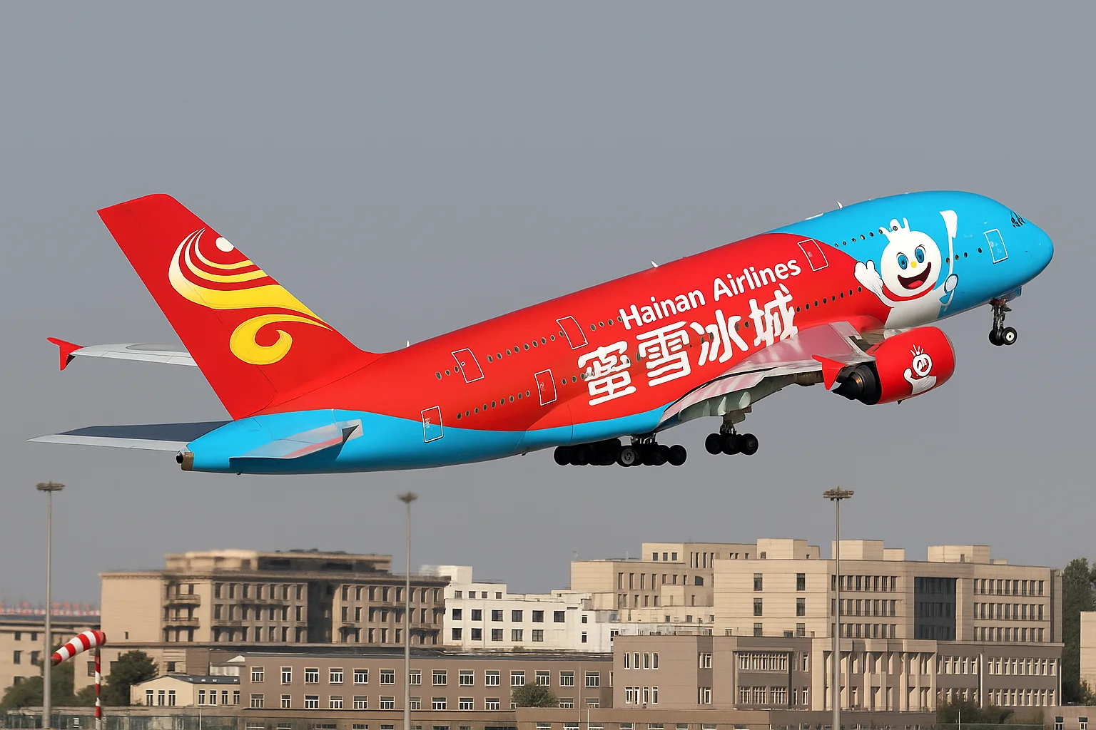 雪王也是上了A380了~