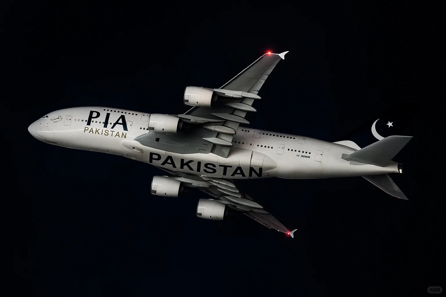 疑似巴基斯坦航空A380清晨窜访西安~