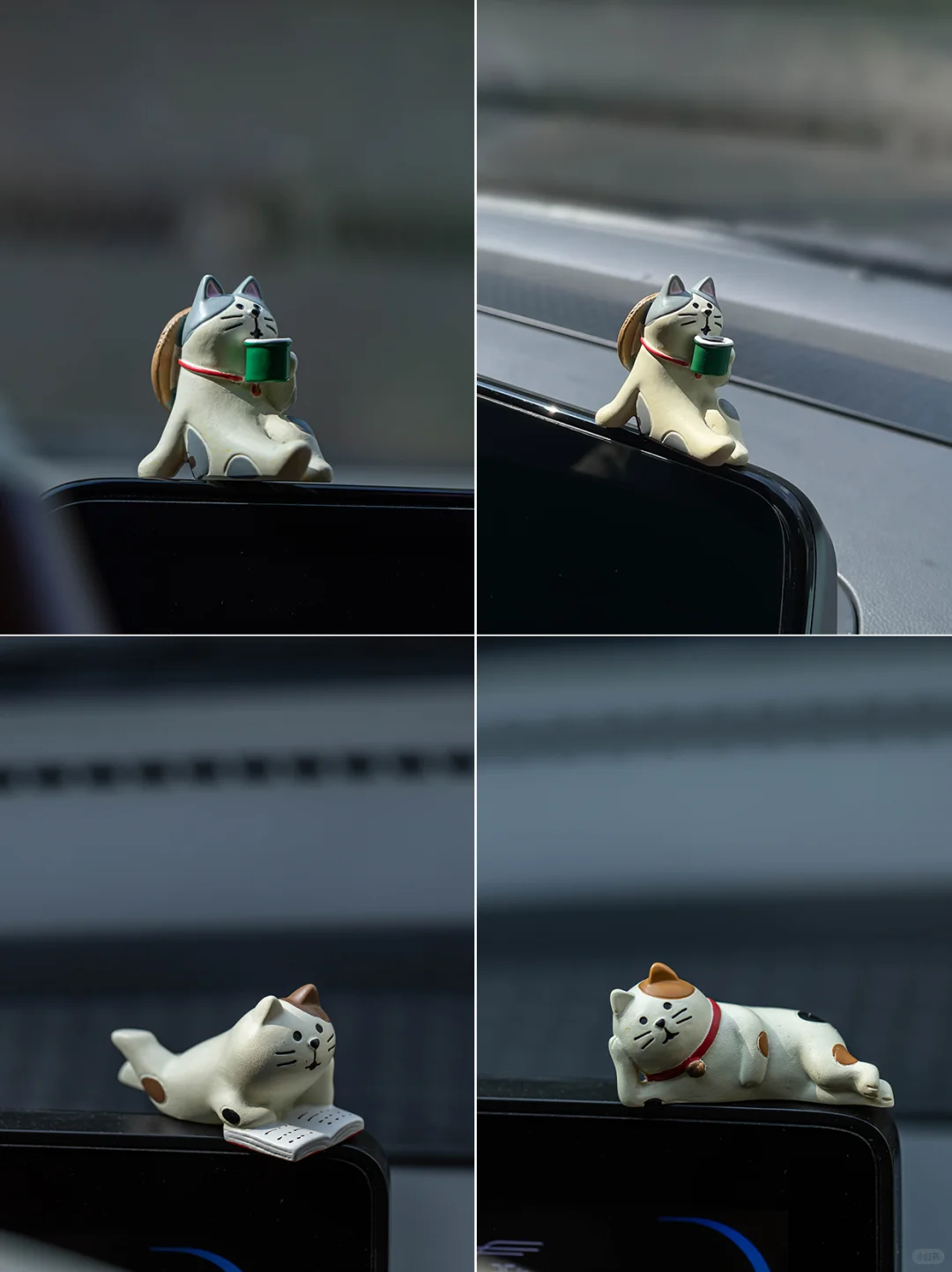 车载猫咪摆件，给爱车加个 “萌宠副驾