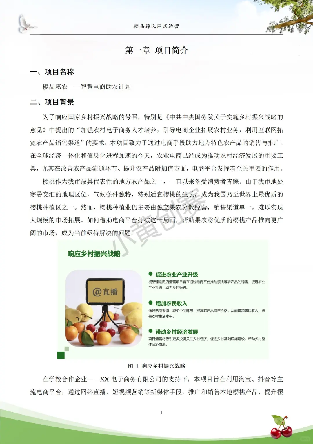 创新创业大赛/农产品-樱桃