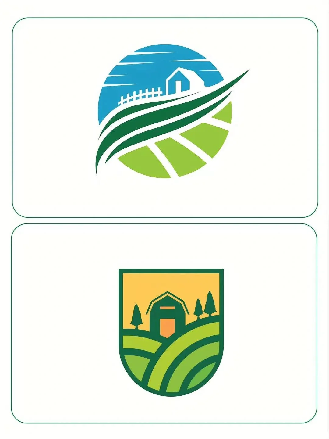 农业logo设计，传达农业的生机与活力