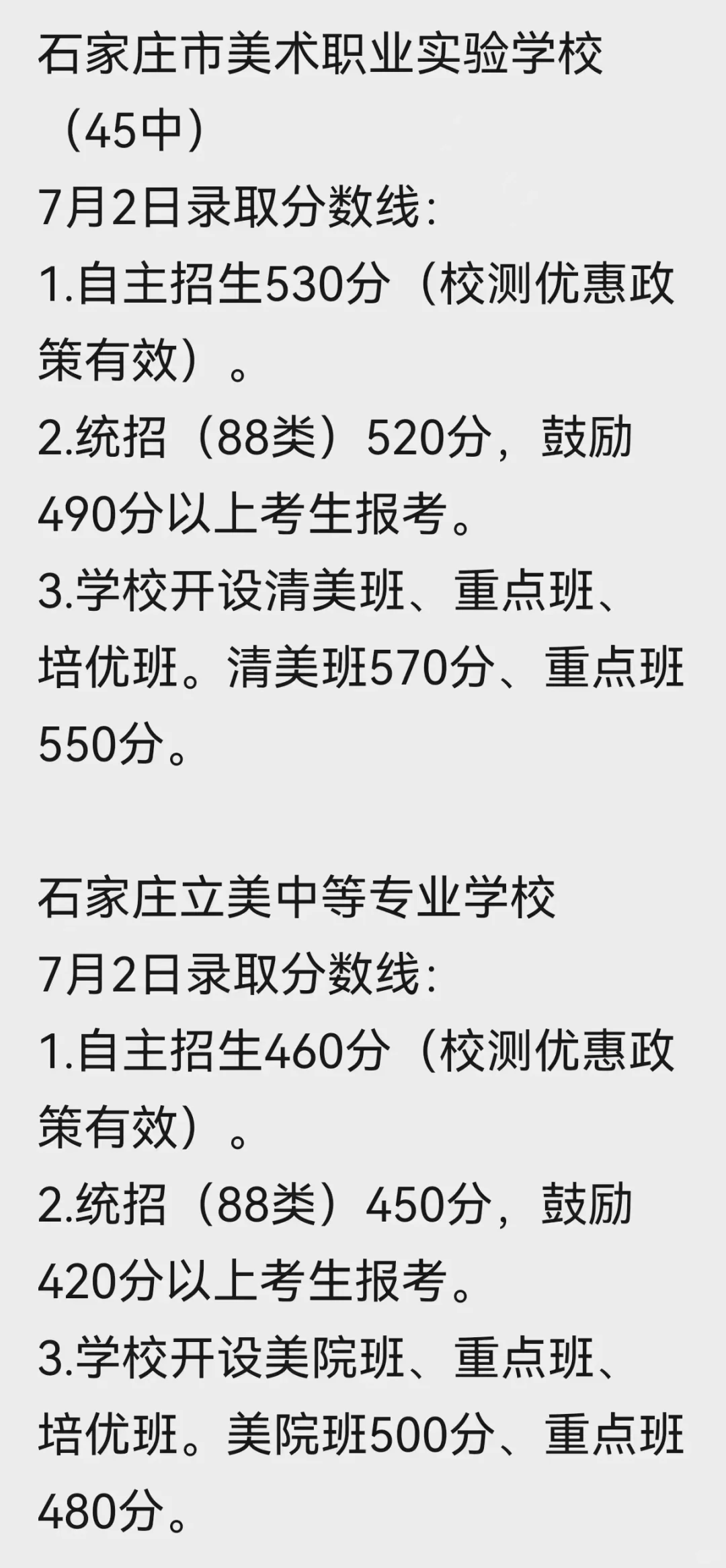 45中、立美分数线