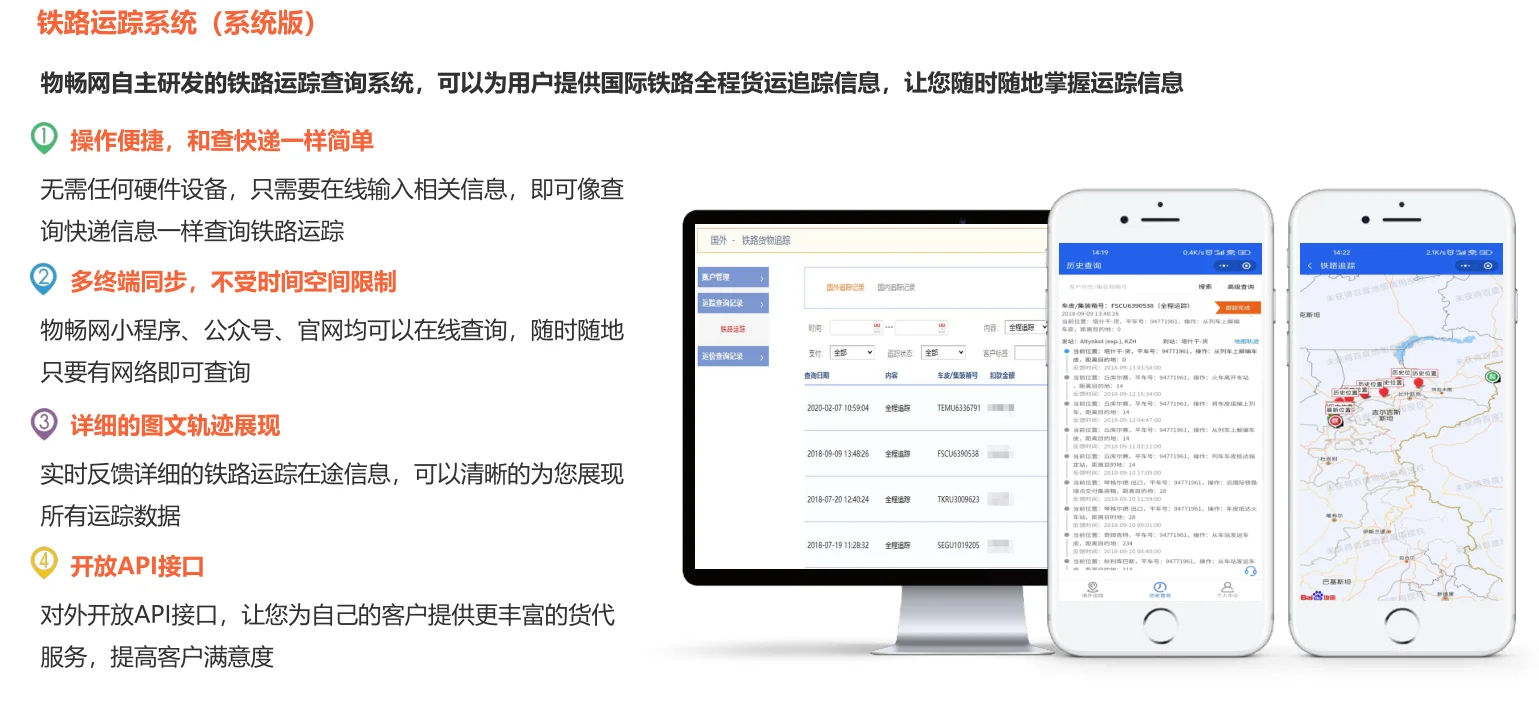 物畅网铁路运踪定义跨境铁路货运新体验!