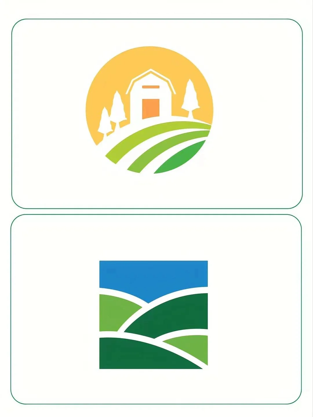 农业logo设计，传达农业的生机与活力