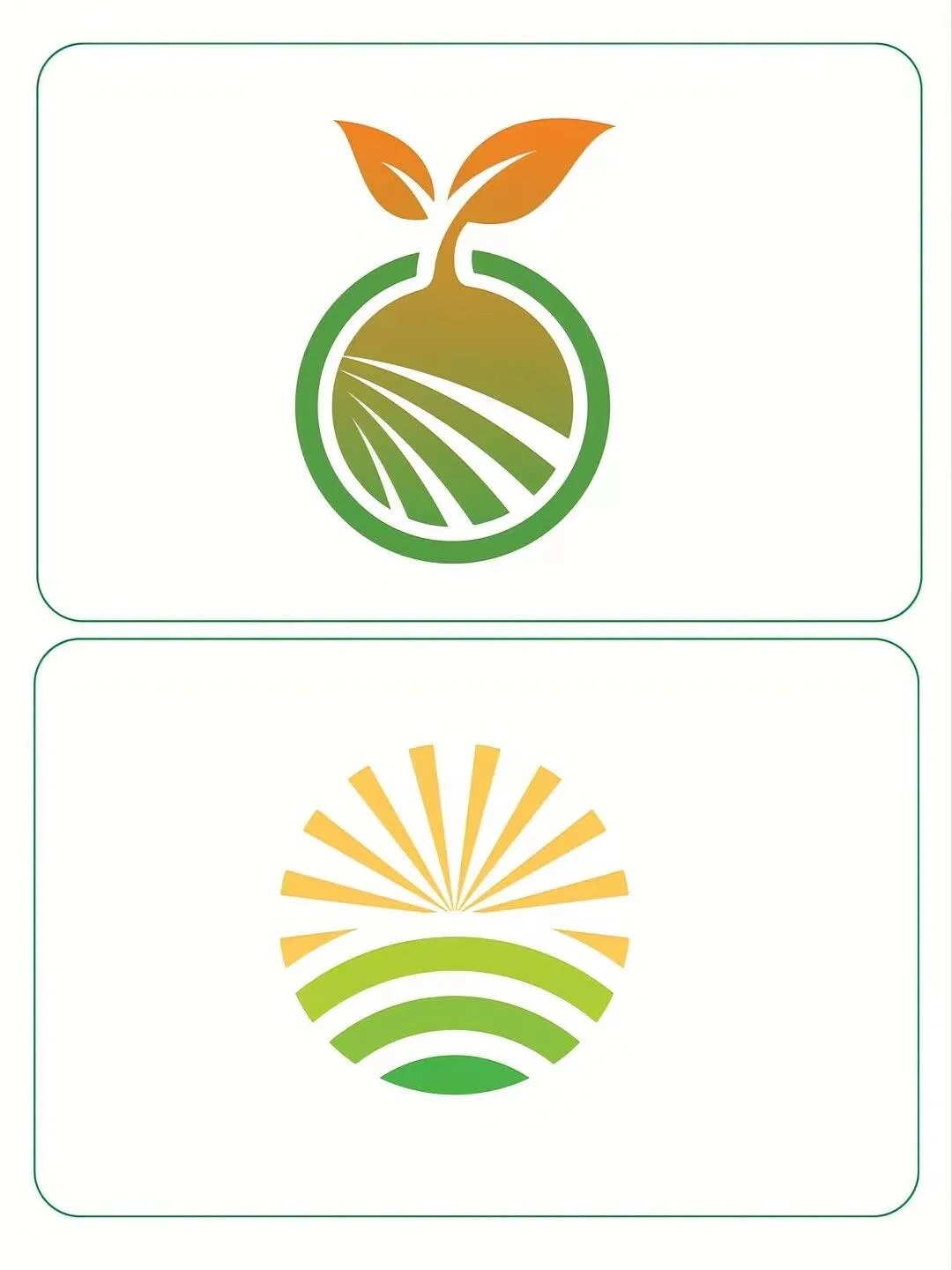 农业logo设计，传达农业的生机与活力