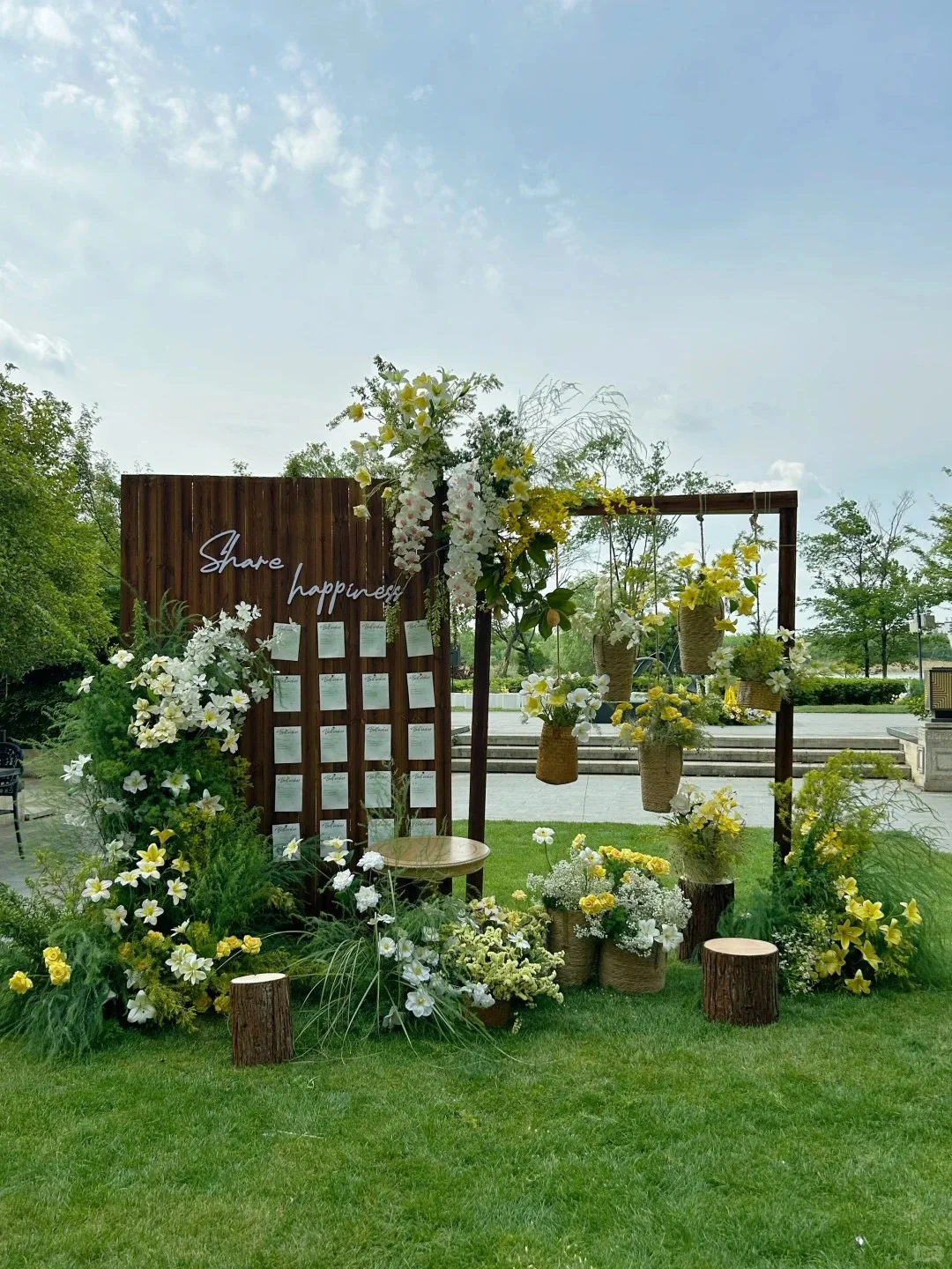 草坪婚礼布置|户外果蔬婚礼|韩系户外婚礼