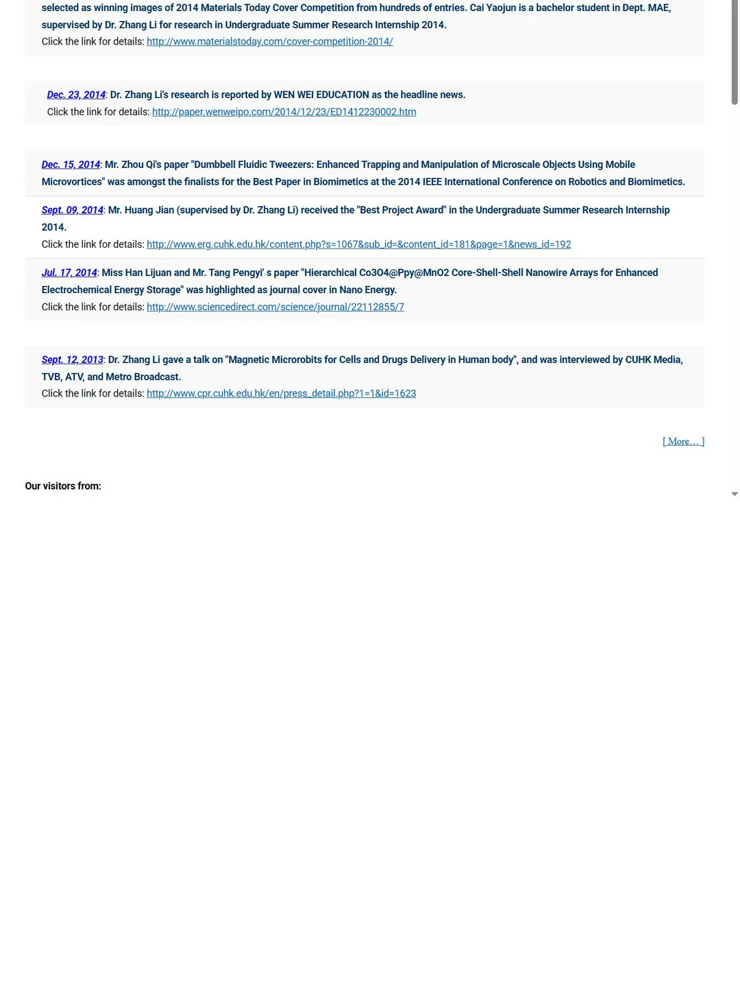 ?香港中文大学|微纳机器人生物医学应用博导捞人