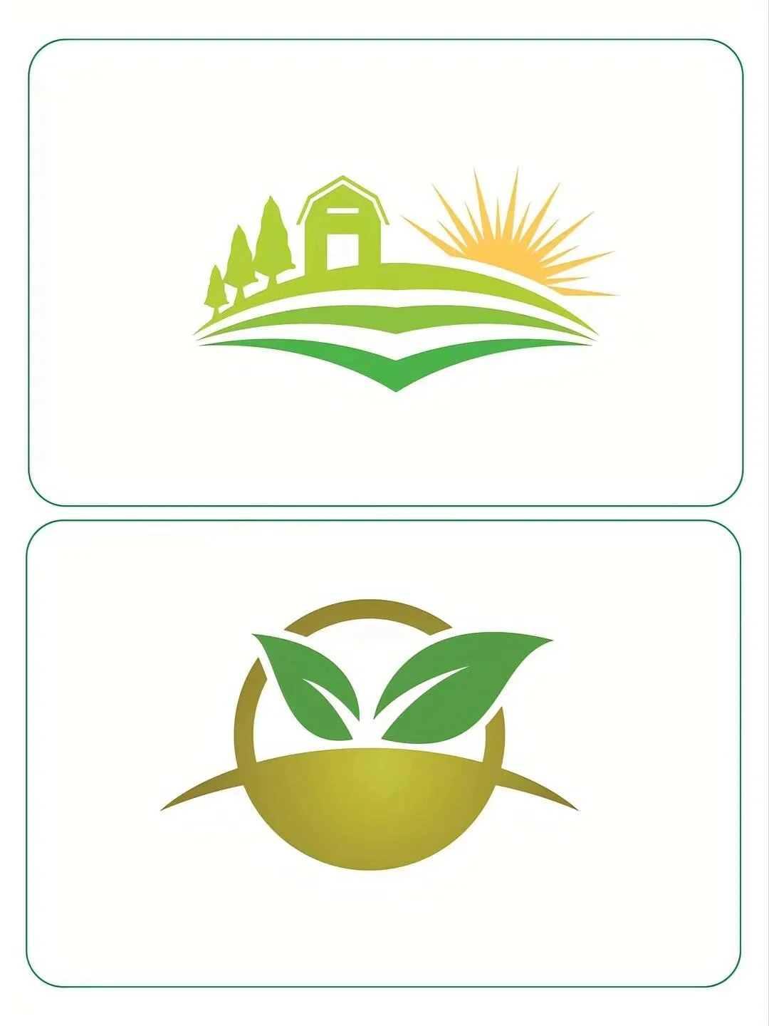 农业logo设计，传达农业的生机与活力