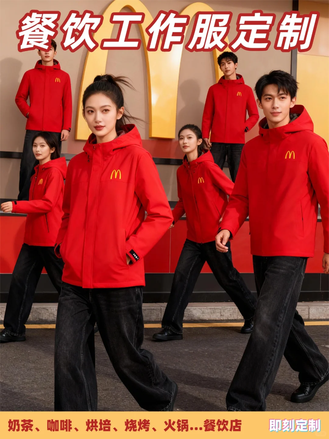 麦当劳秋冬工作服 | 冲锋衣百变穿搭