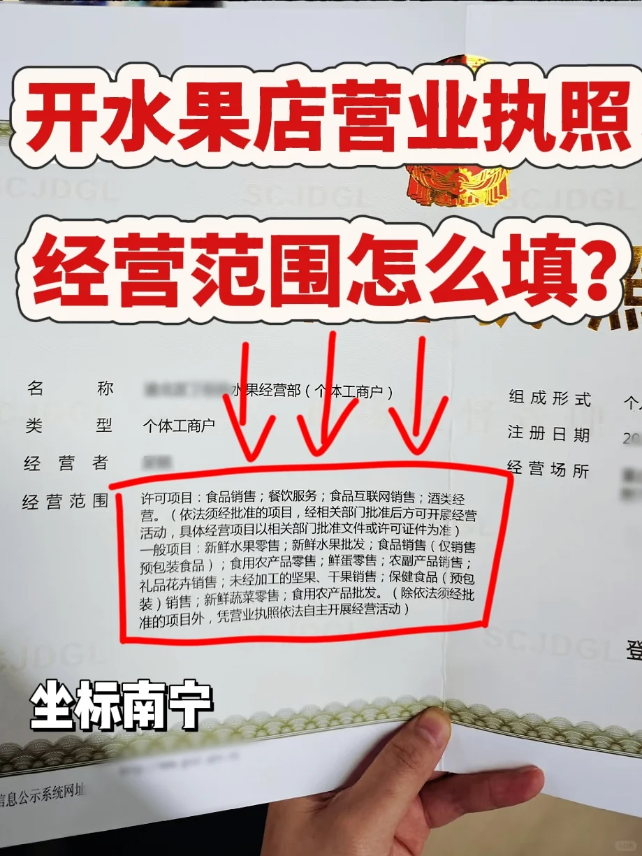 在南宁开水果店✨办照经验分享