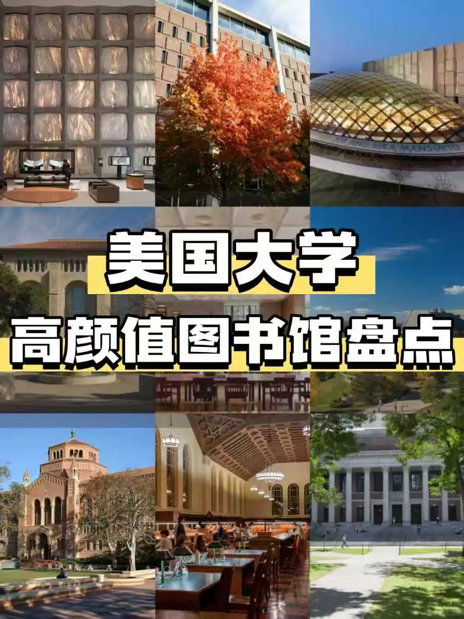 美国大学校园篇✨高颜值图书馆盘点