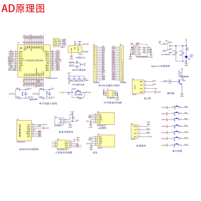 基于STM32单片机WiFi的急救包智能药盒设计