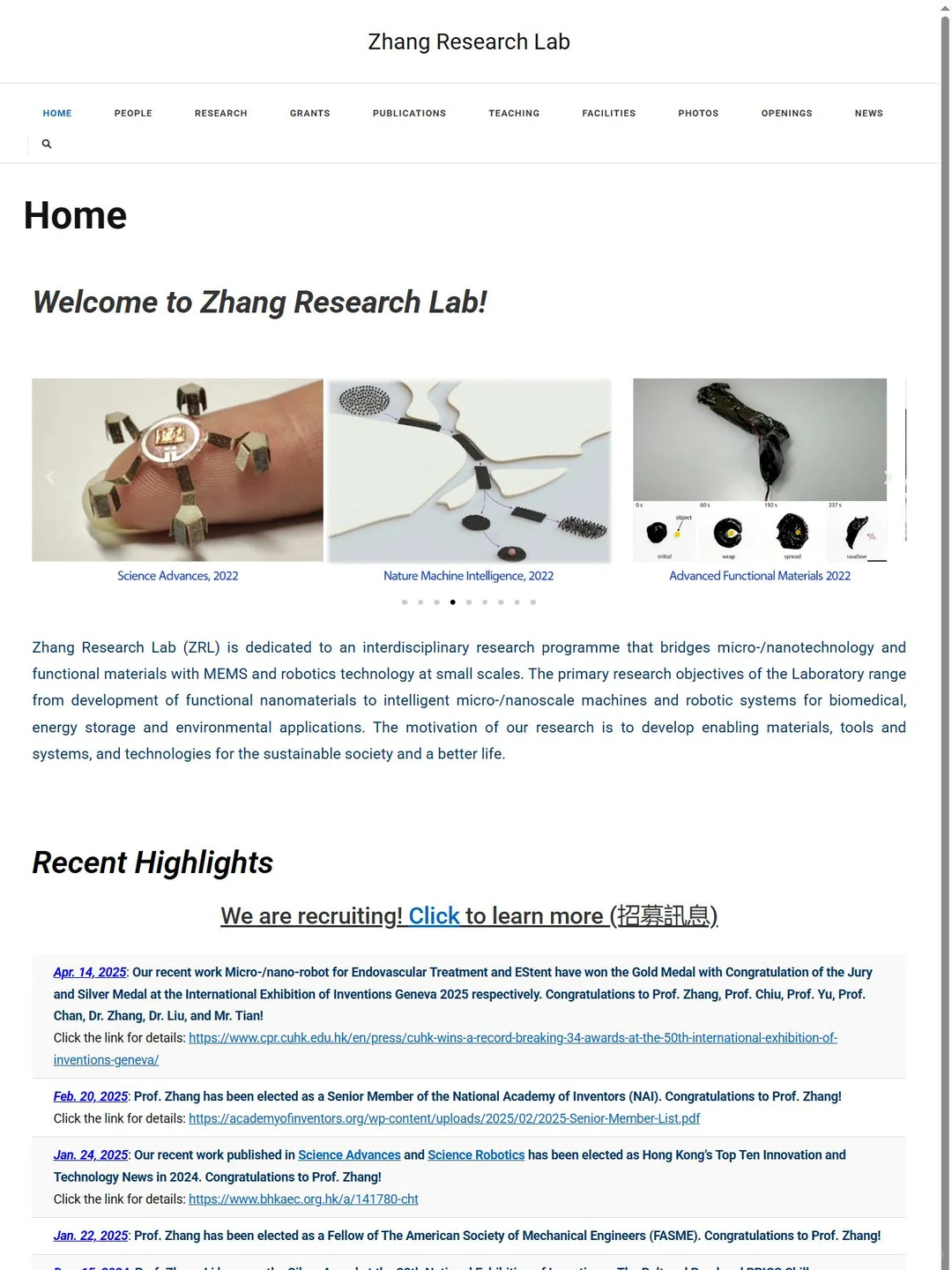 ?香港中文大学|微纳机器人生物医学应用博导捞人