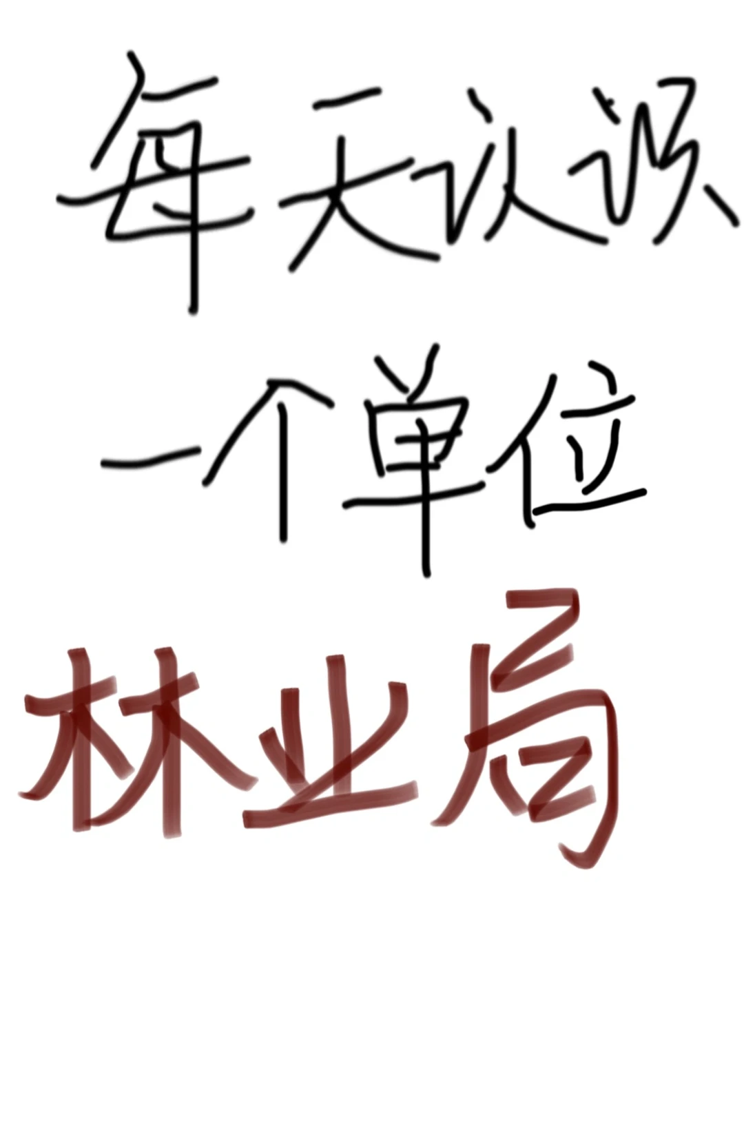 每天认识一个单位 林业局