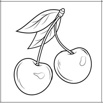 水果类简笔画24张名词认知卡自闭症宝宝益智