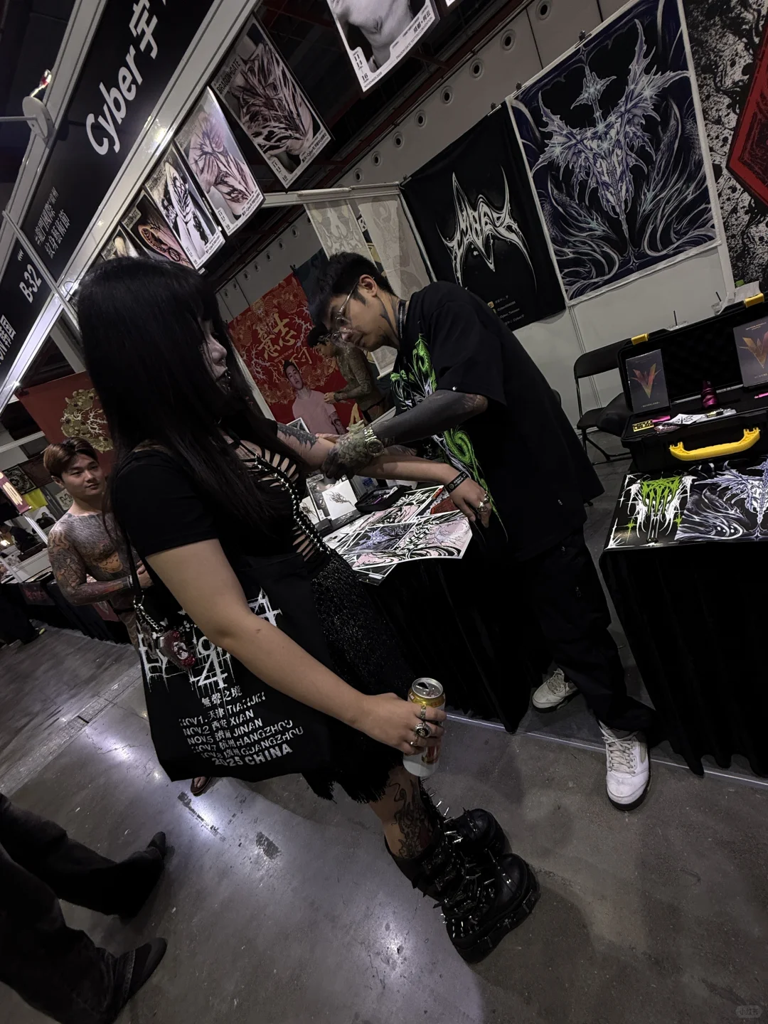 Day2 广州龙门纹身艺术节 展位日常～