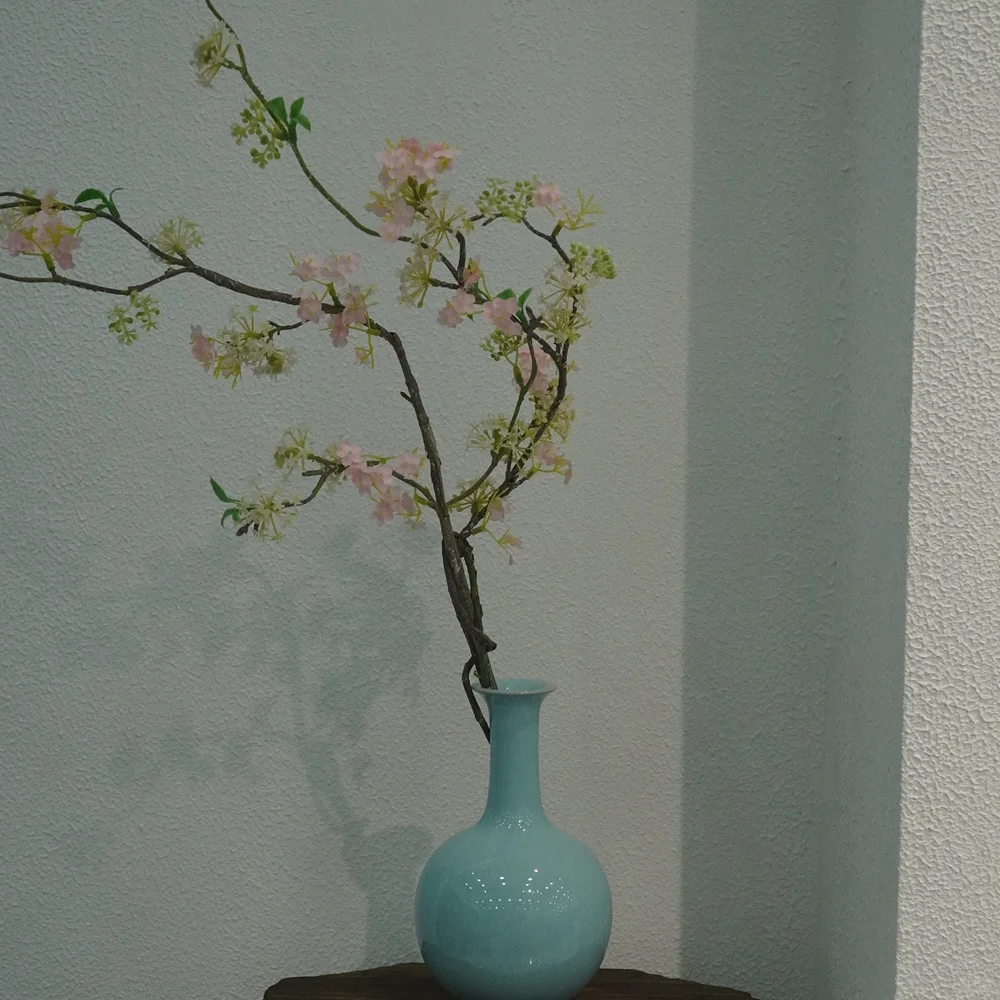 道一汝瓷·天青釉鼓腹瓶