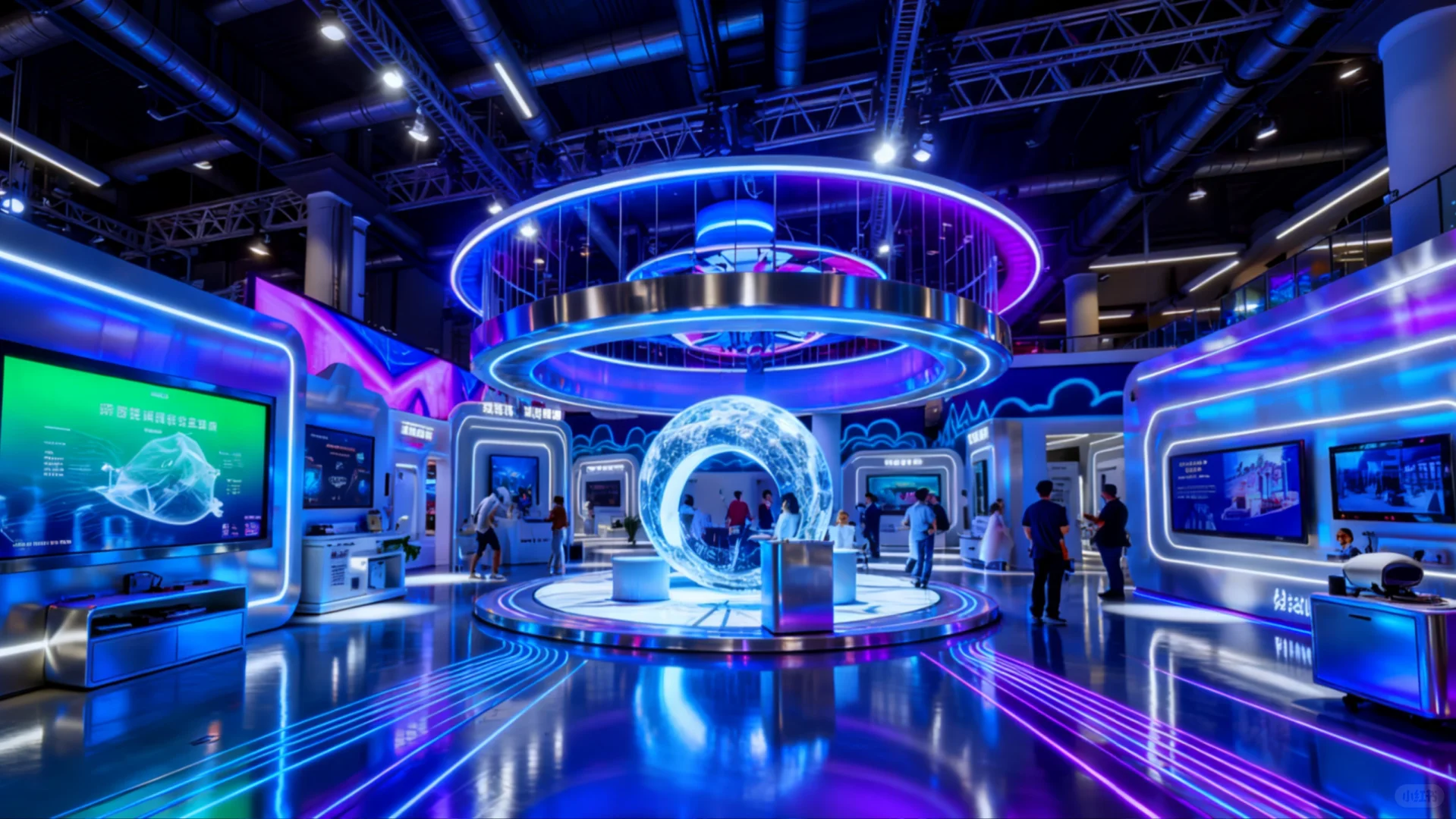 未来感十足的展会设计