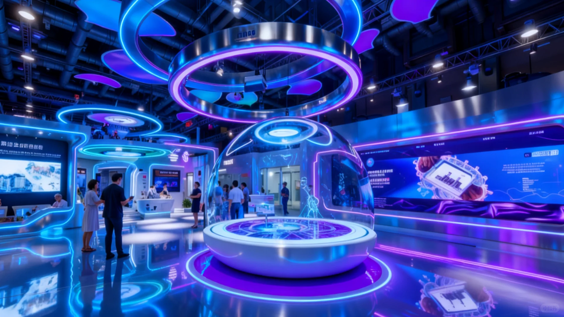 未来感十足的展会设计