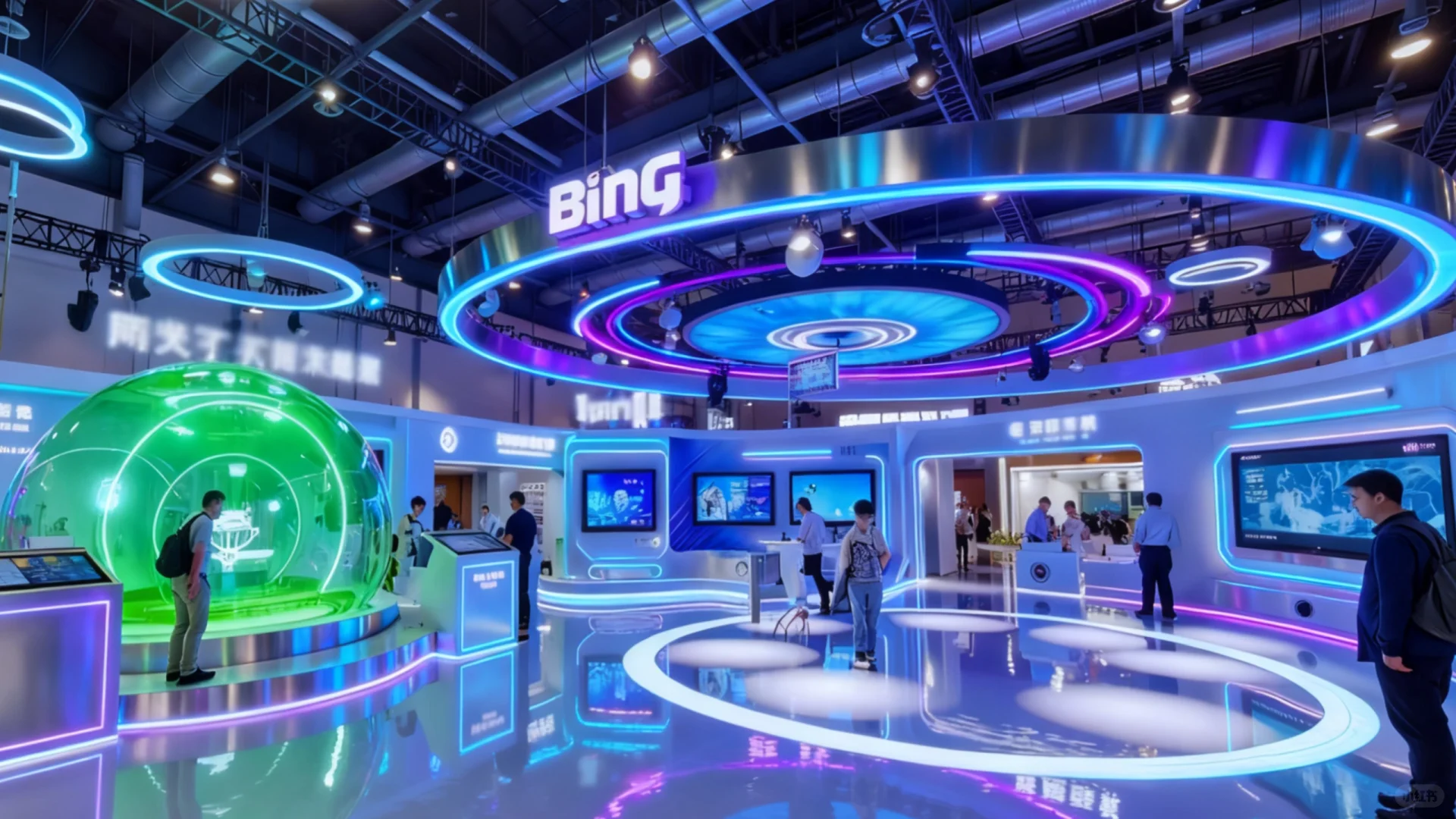 未来感十足的展会设计