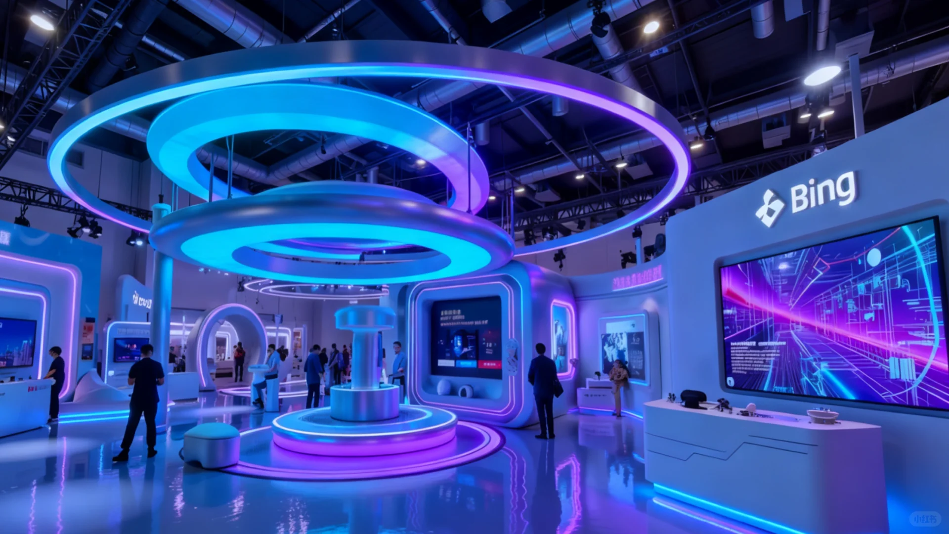 未来感十足的展会设计