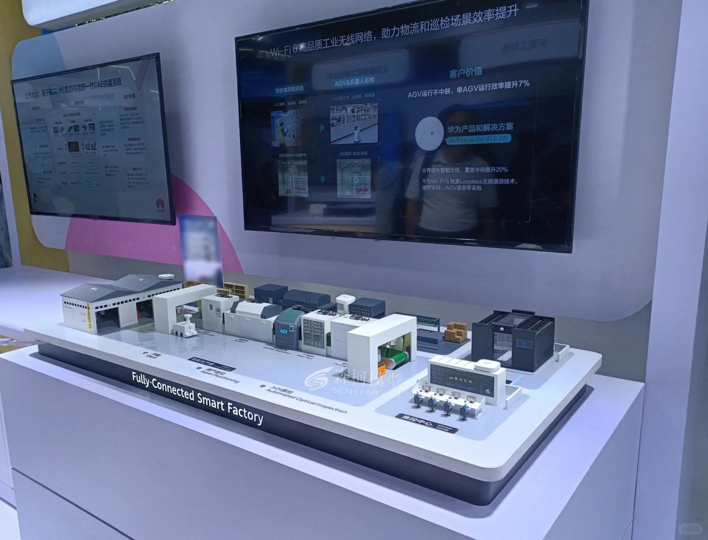 车间生产线场景沙盘模型