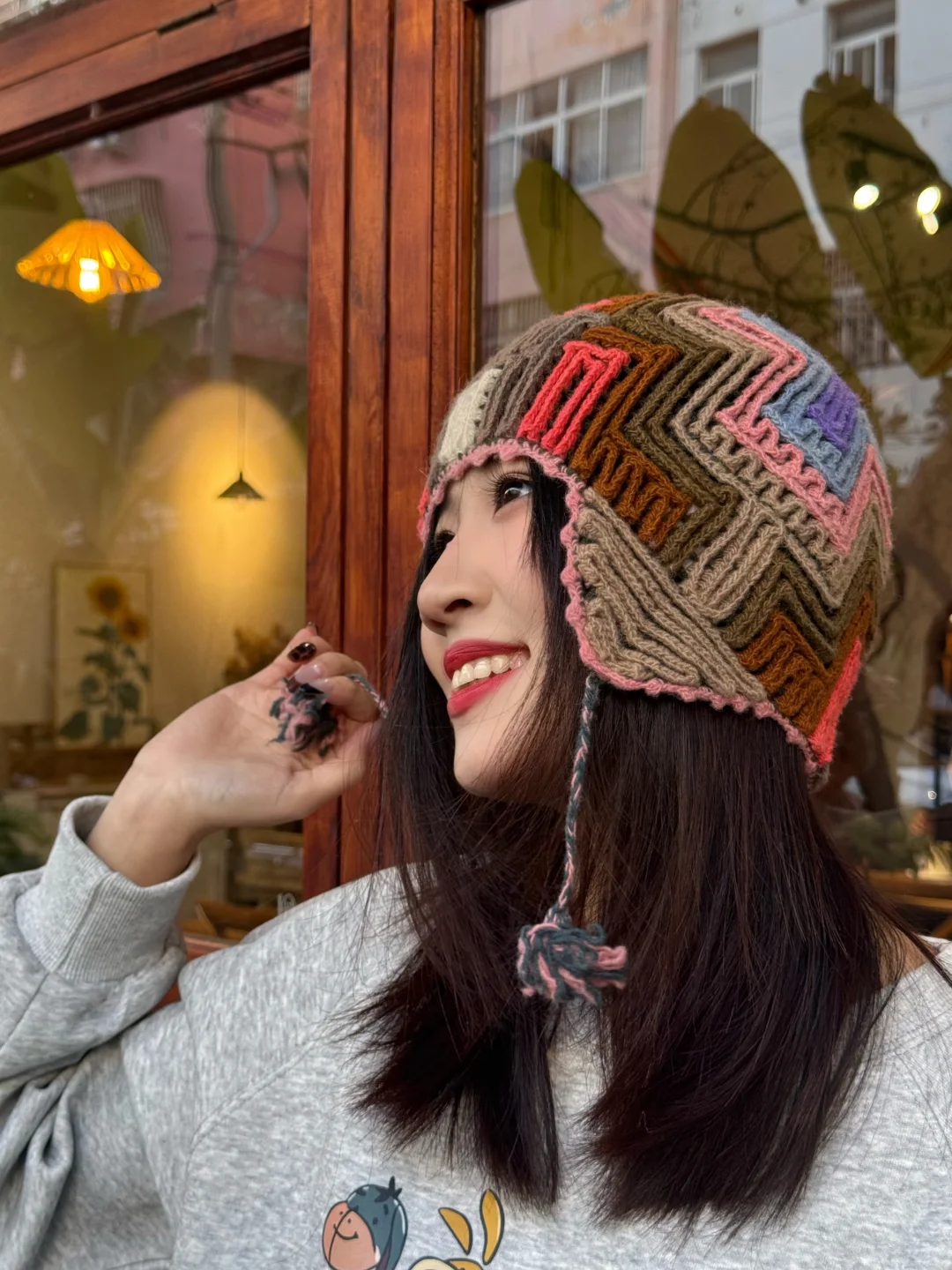 南美洲智利羊驼毛护耳帽 超超超好看?